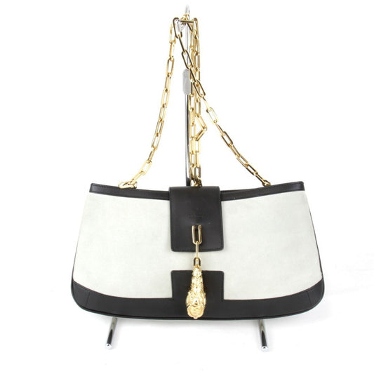 Gucci White Suede Shoulder Bag ()