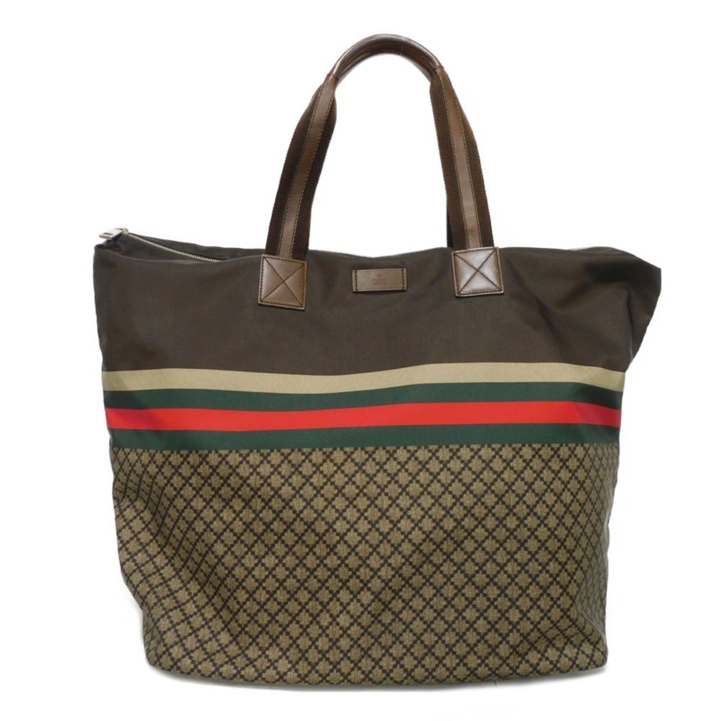 Gucci Brown Nylon Tote Bag ()