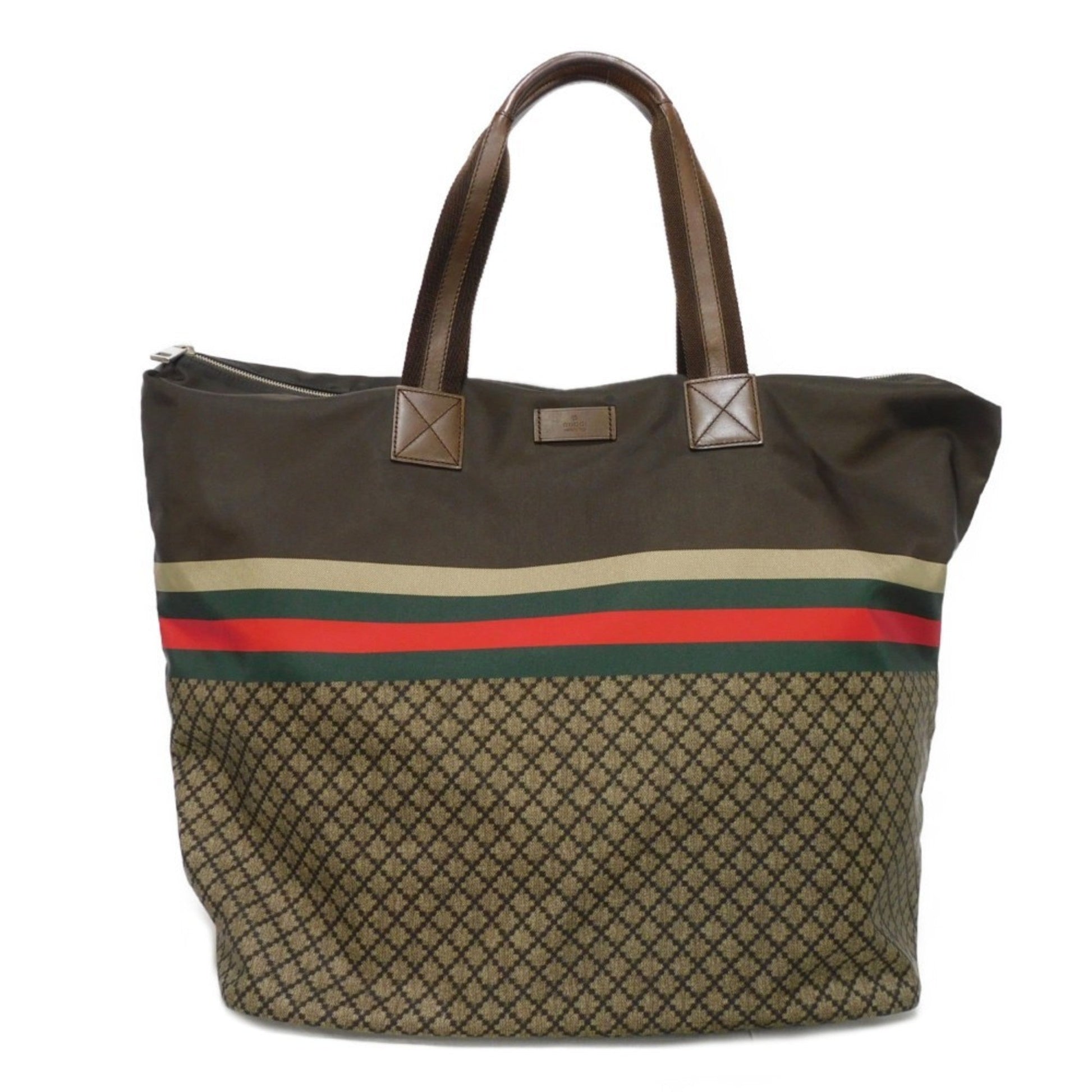 Gucci Brown Nylon Tote Bag ()