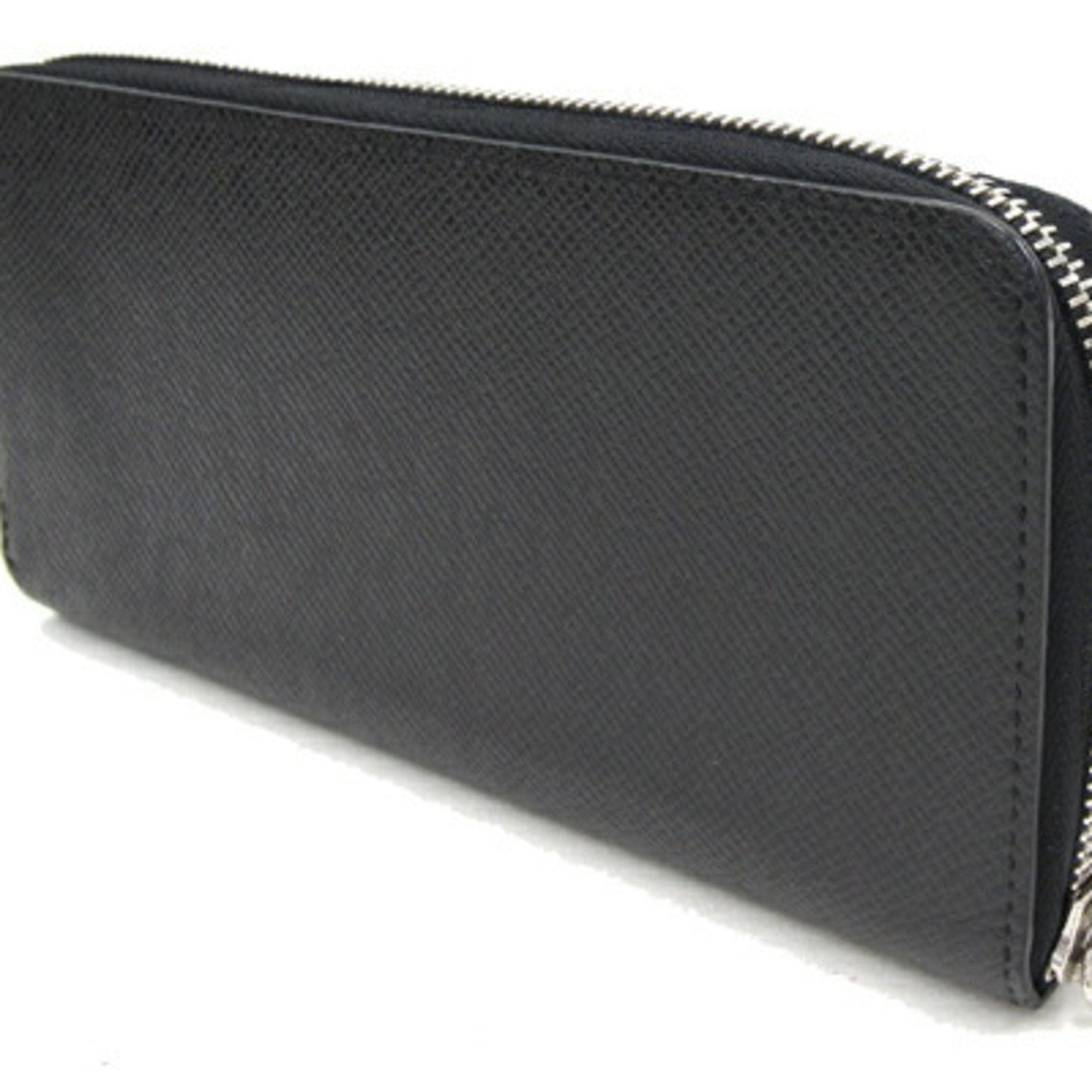 LOUIS VUITTON Round Long Wallet Taiga Zippy Vertical M30503 Noir Men's