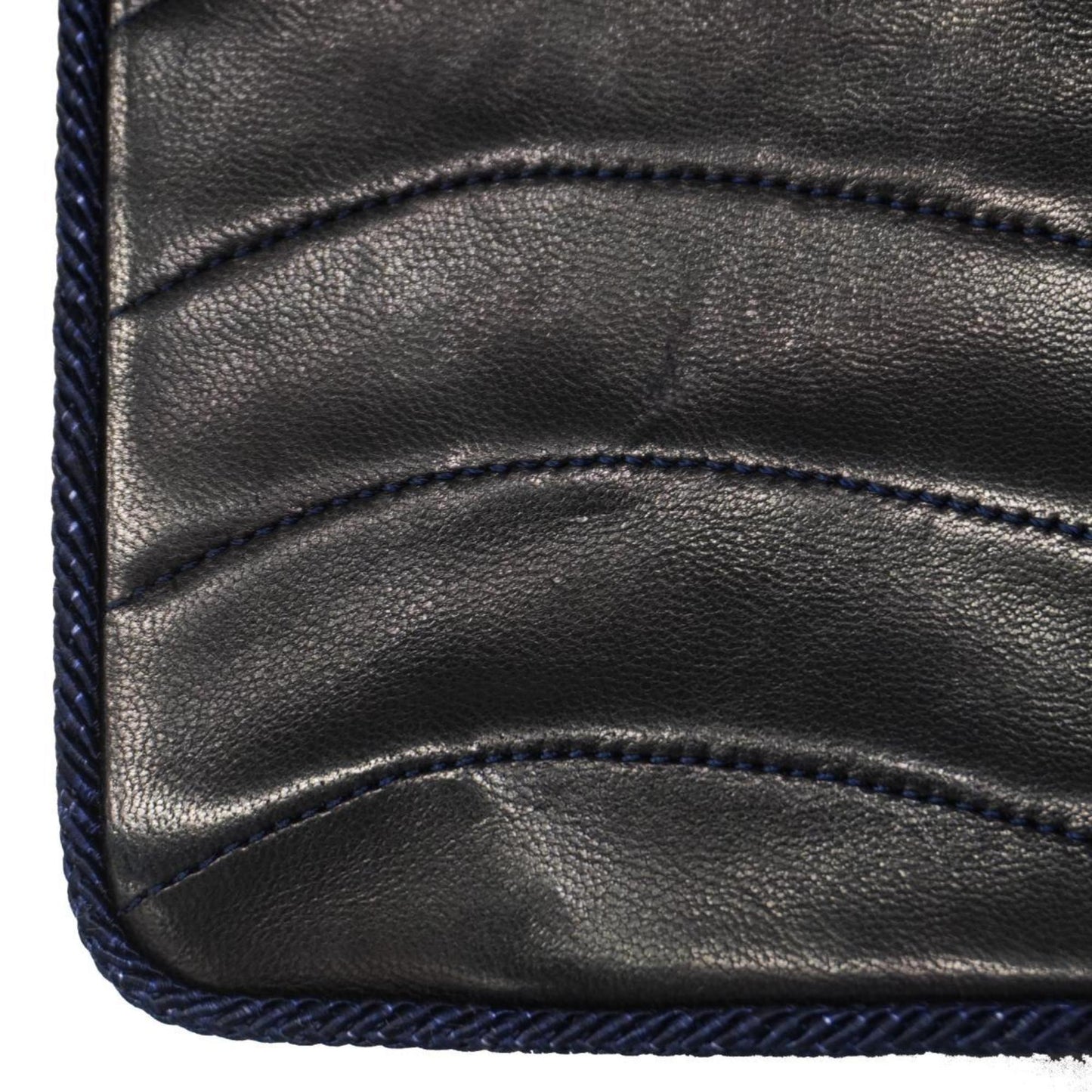 Chanel Shoulder Bag W Chain Lambskin Navy Women's