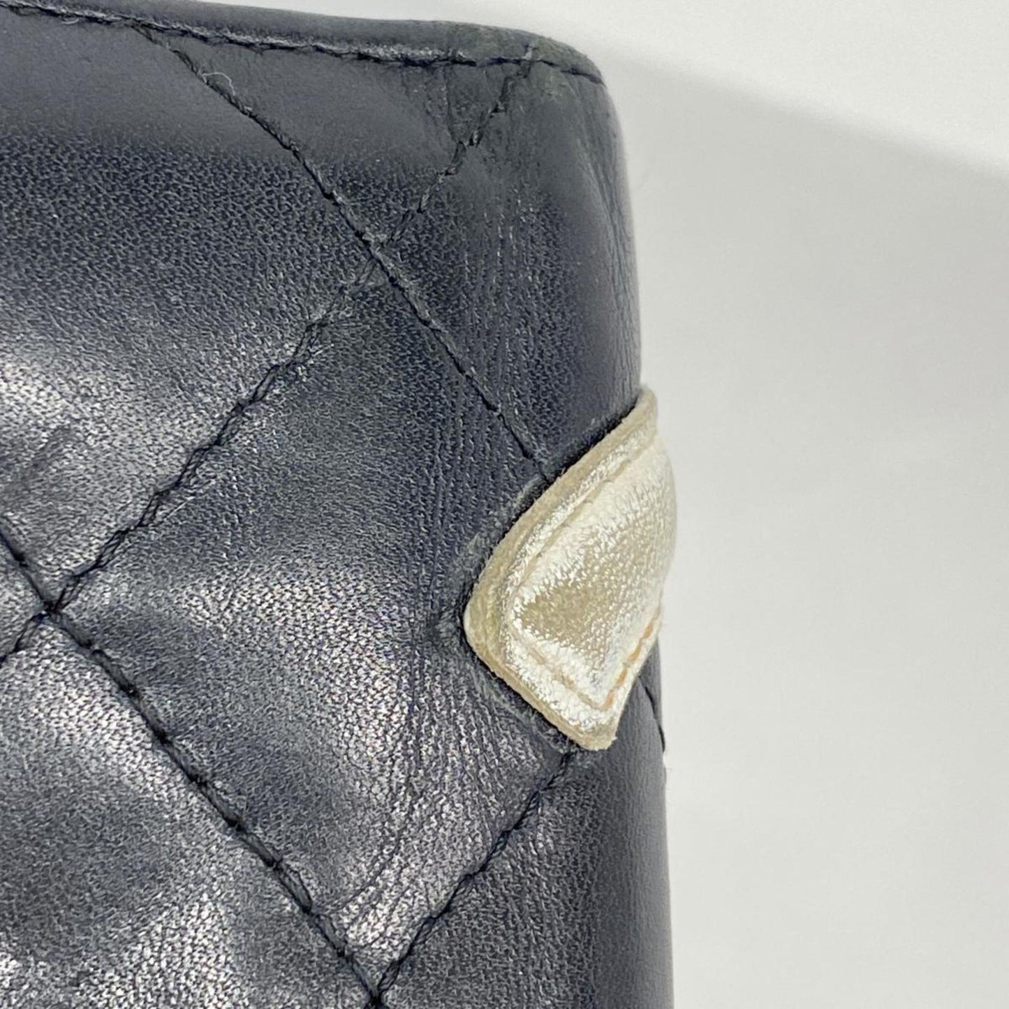 Chanel Wallet Cambon Lambskin Black Women's