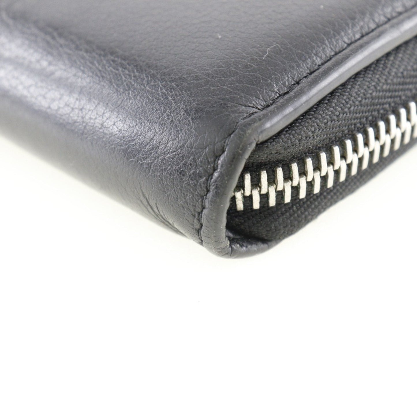 LOUIS VUITTON Portefeuille Lock Me Long Wallet Zippy Leather Black UB3168 Ladies