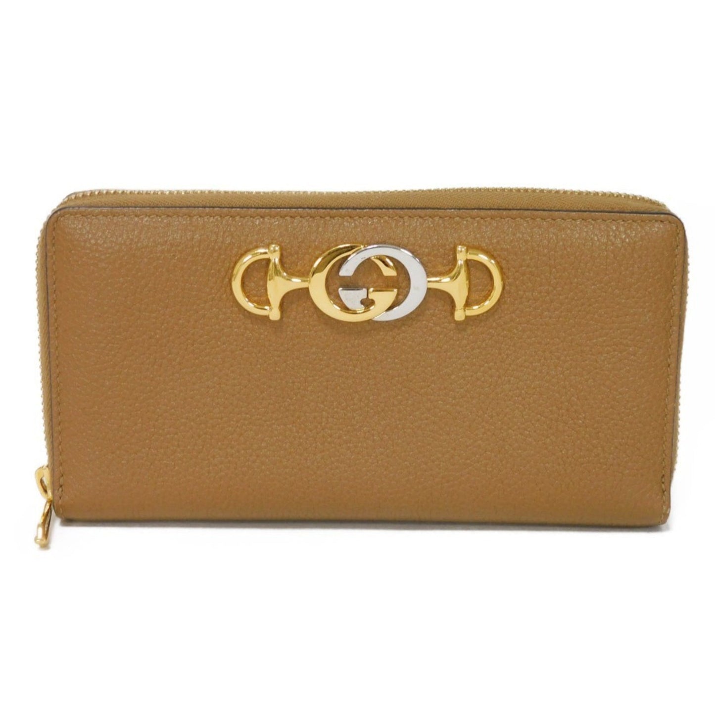 Gucci Brown Leather Long Wallet (Bi-Fold) ()