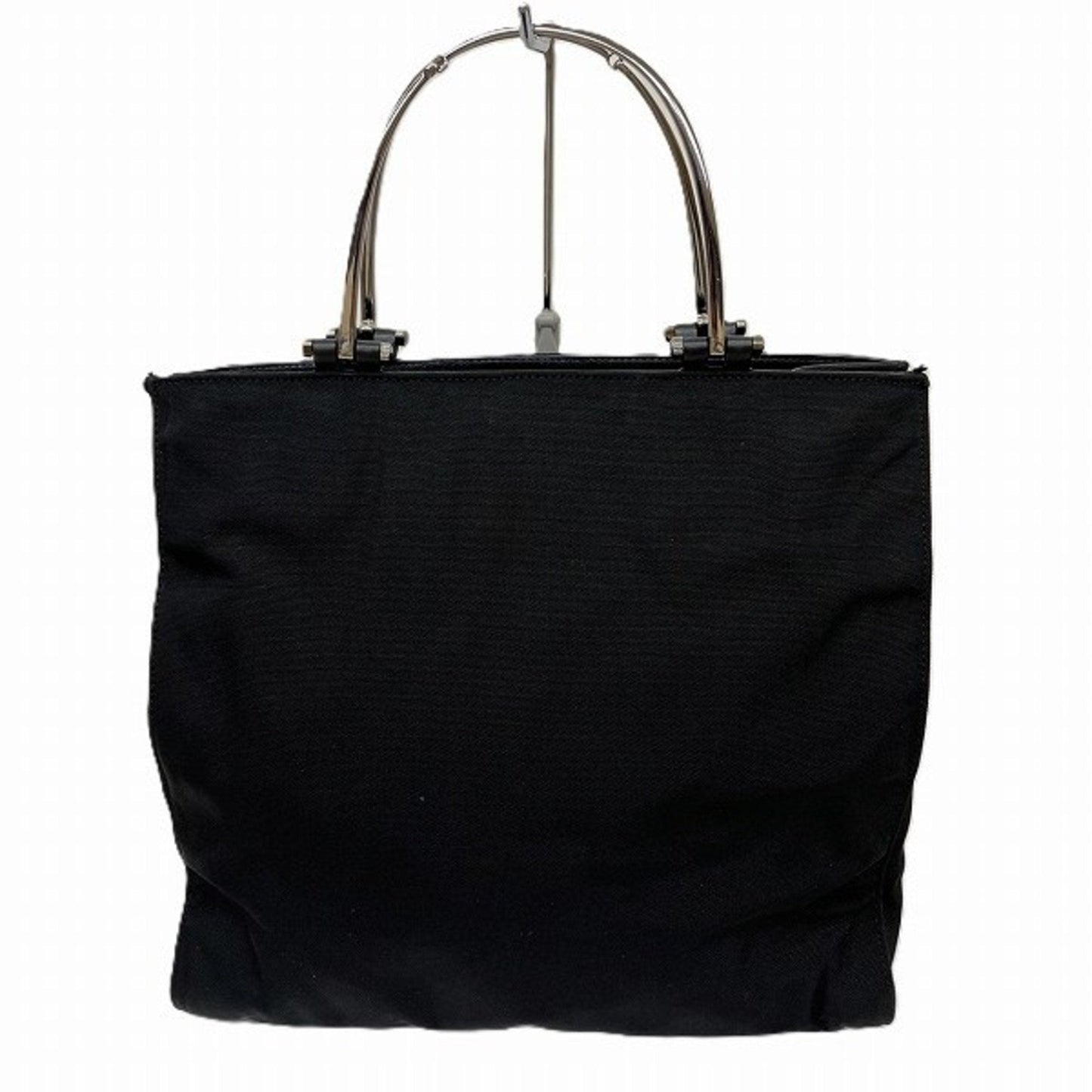Gucci Black Nylon Metal Handbag