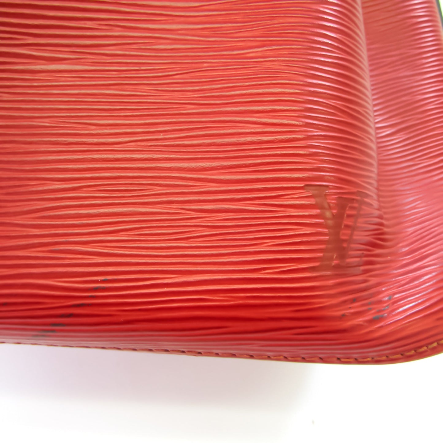 Louis Vuitton Epi Petit Noe M44107 Women's Shoulder Bag Castilian Red