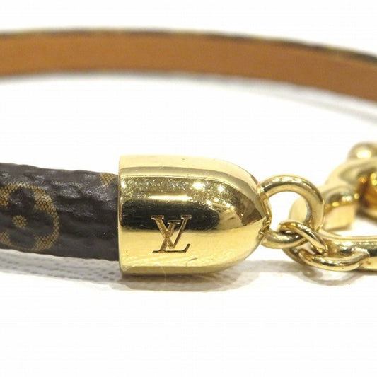 LOUIS VUITTON Monogram Brass Resay Jesus M6758E Brand Accessory Bracelet Women's