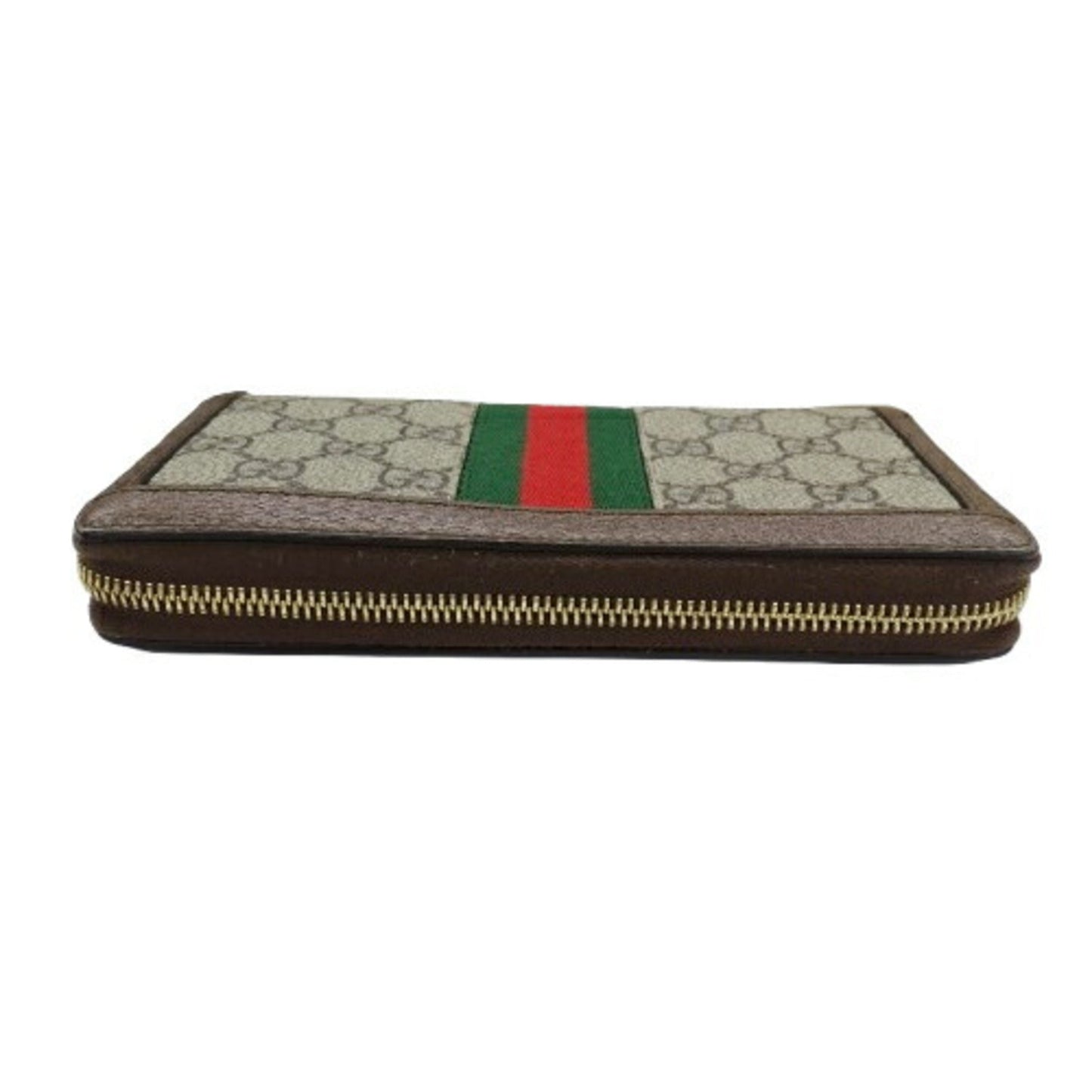 Gucci Brown Gg Supreme Long Wallet (Bi-Fold)