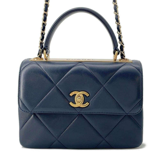 Chanel handbag Coco mark matelasse lambskin A92236 2way shoulder bag