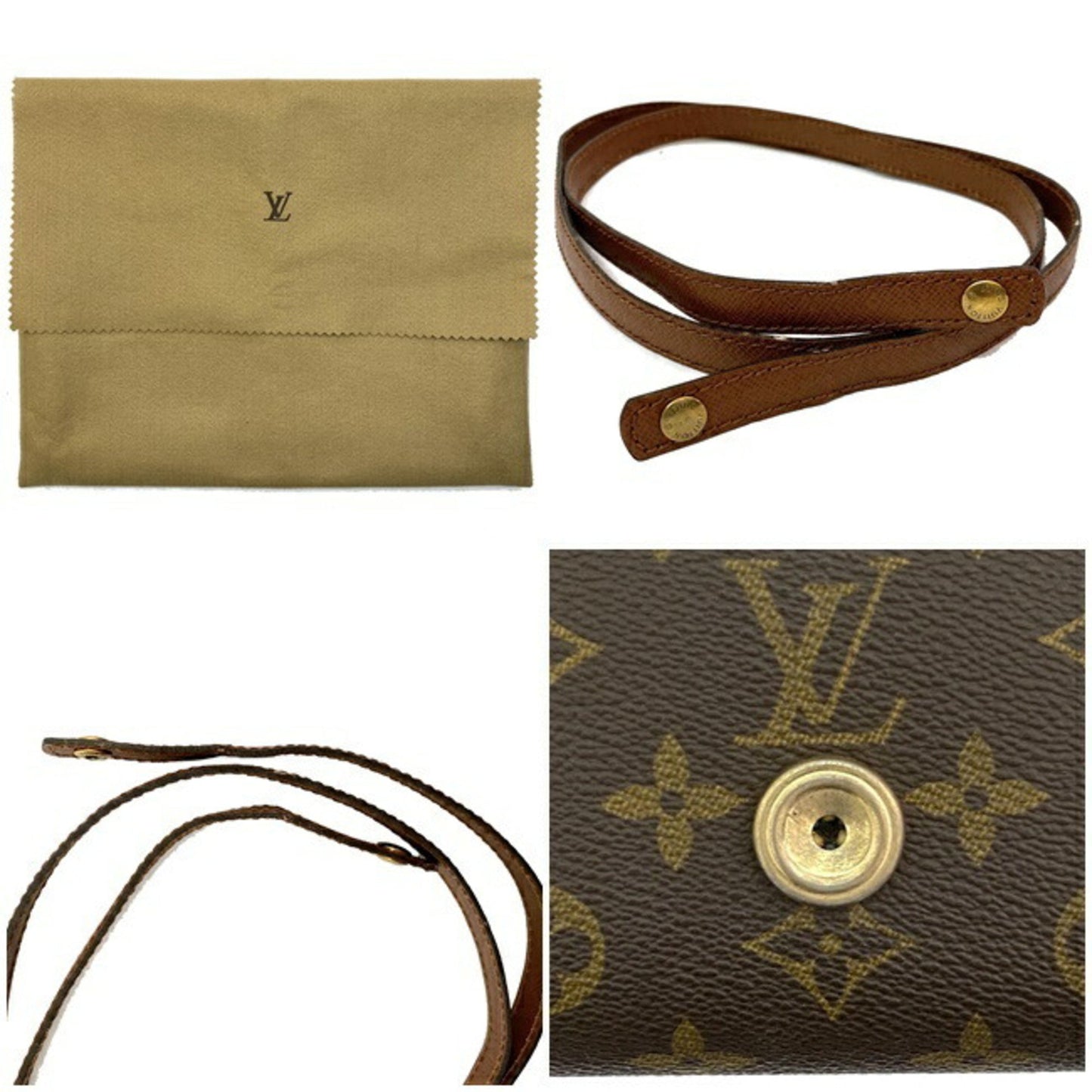 Louis Vuitton Shoulder Bag Bordeaux Brown Monogram M51797 A20892 LOUIS VUITTON Circle Clutch Ladies