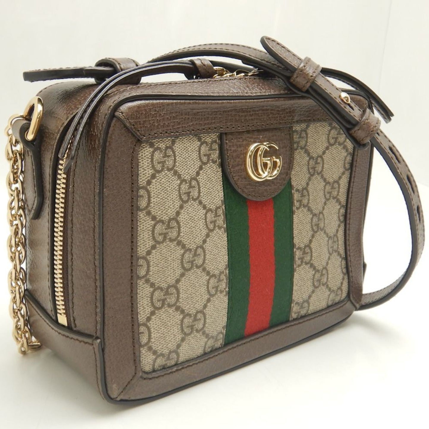 Gucci Brown Gg Supreme Shoulder Bag