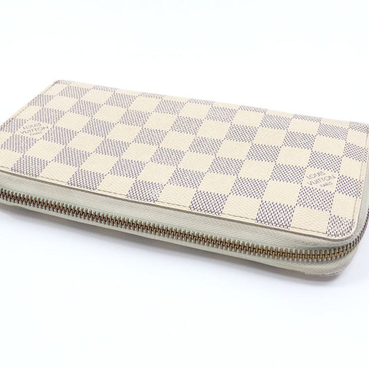 LOUIS VUITTON Round Long Wallet Damier Azur Zippy Organizer N60012 Women Men