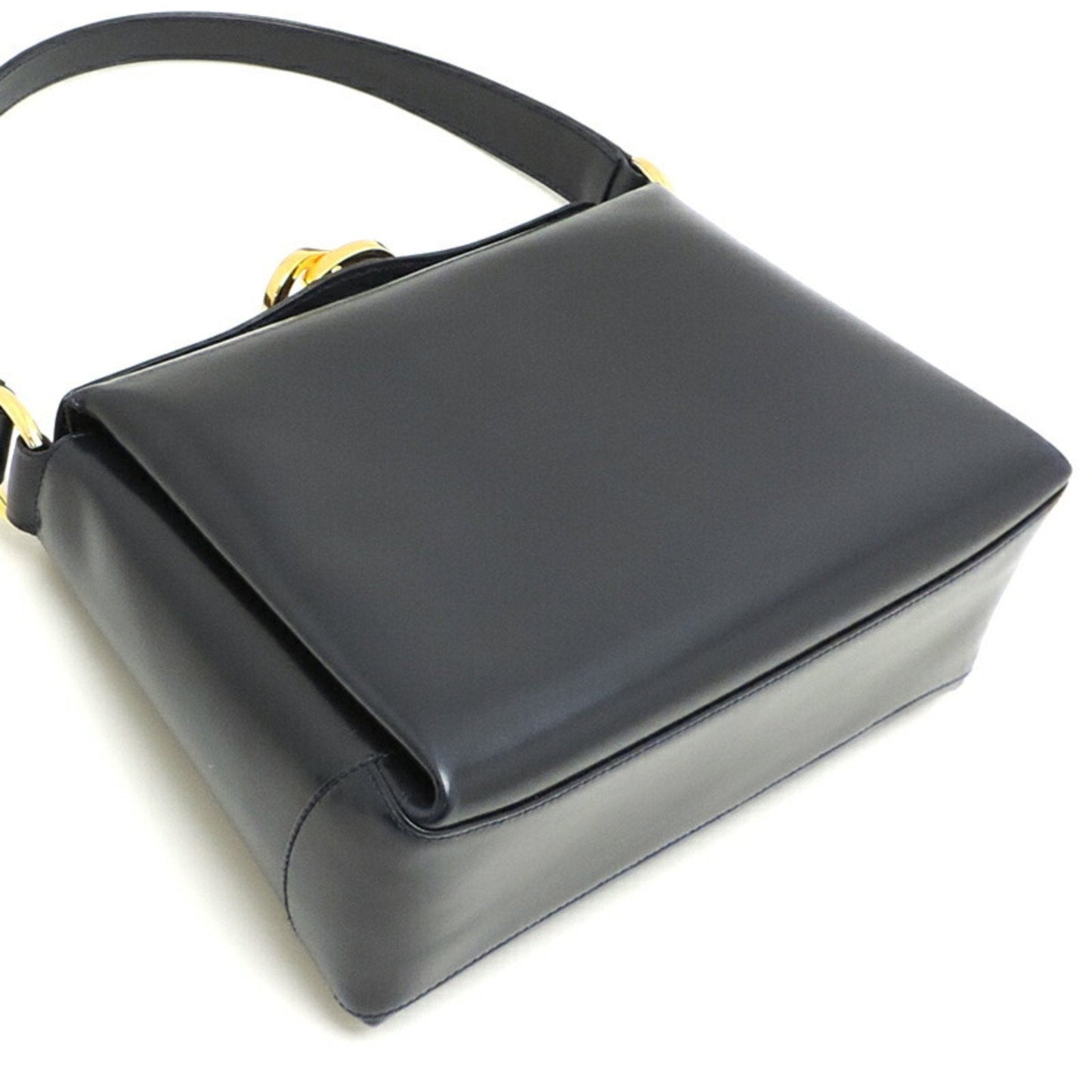 Gucci Navy Leather Handbag