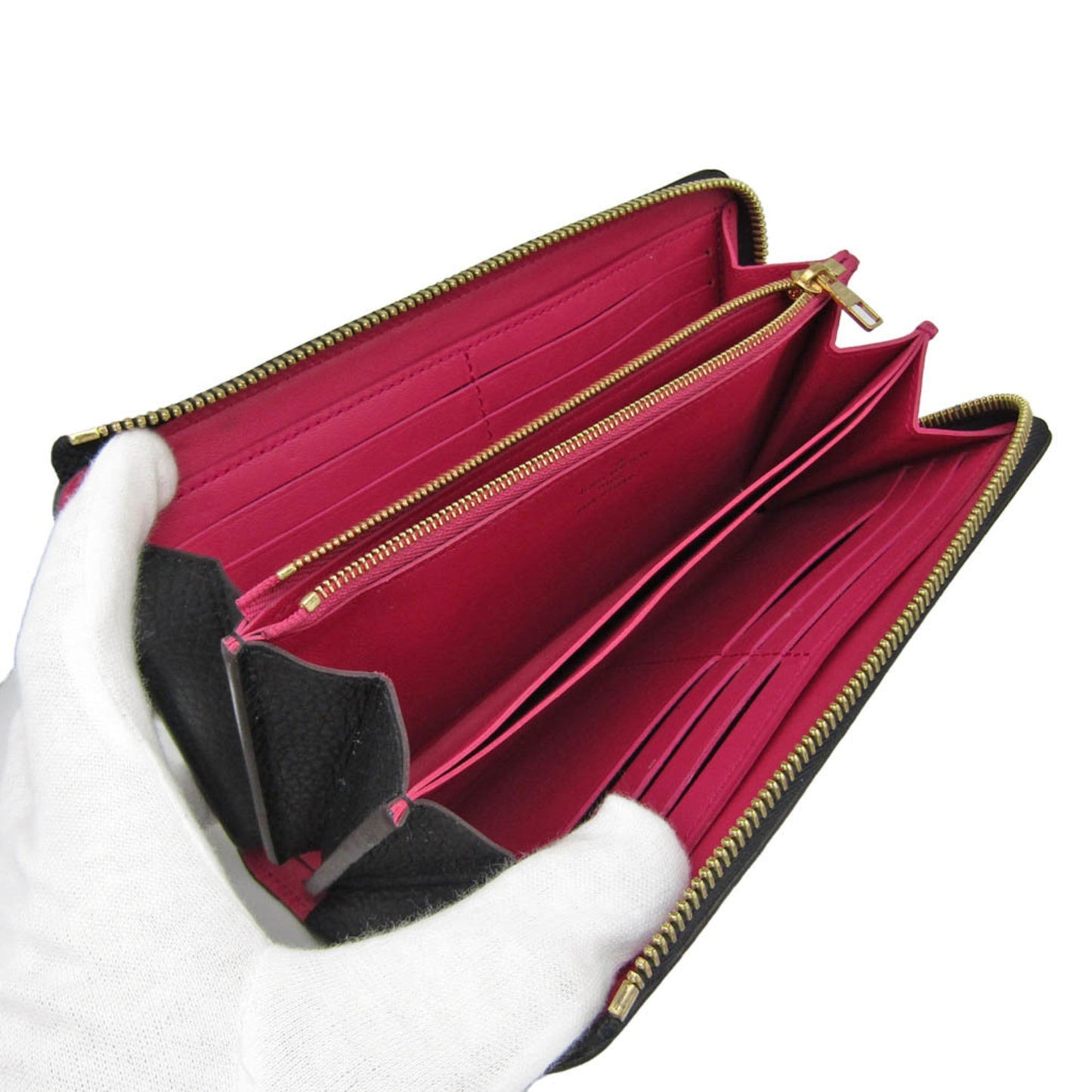 LOUIS VUITTON Taurillon Comete Wallet M63102 Women's Taurillon Leather Long Wallet [bi-fold] Noir