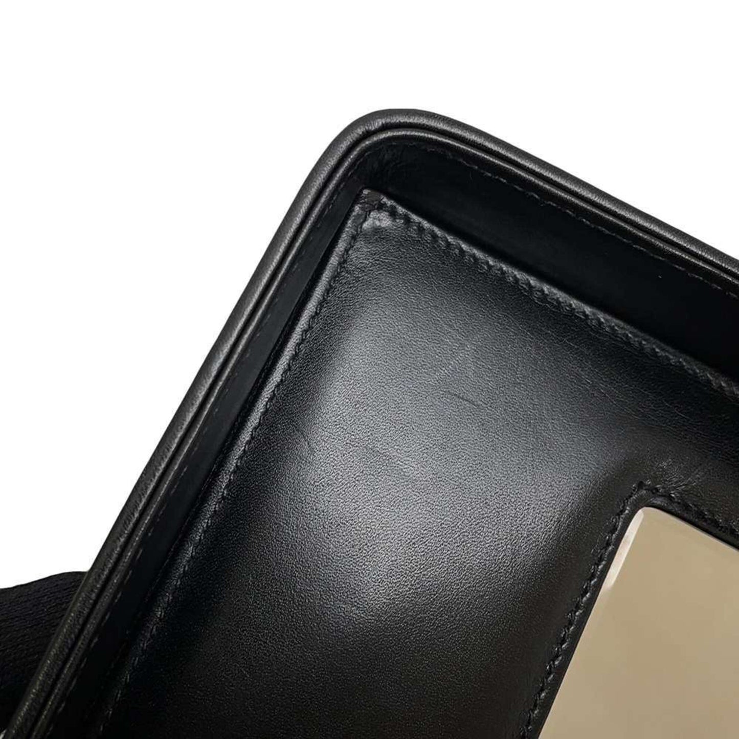 Chanel Vanity Bag Matelasse Coco Mark Bicolor Lambskin CHANEL 2way Shoulder Hand Black