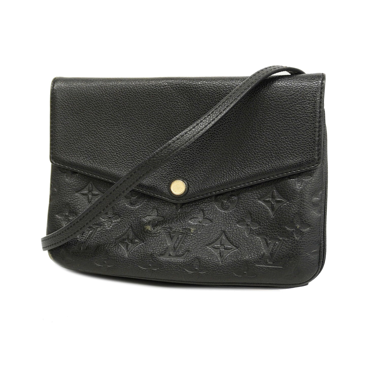 LOUIS VUITTONAuth  Monogram Empreinte Twice M50258 Women's Shoulder Bag Noir