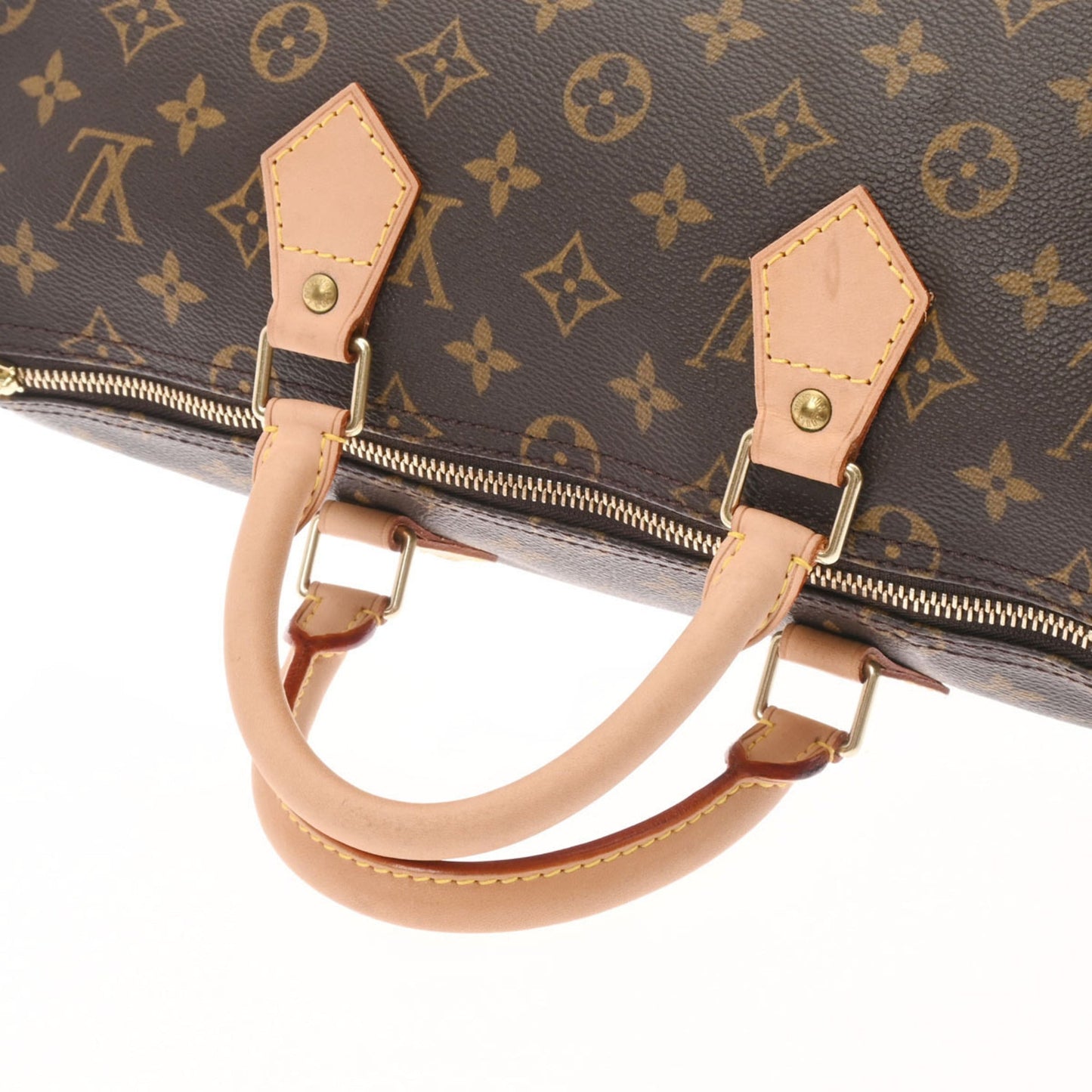 LOUIS VUITTON Monogram Speedy 35 Brown M41524 Women's Canvas Handbag