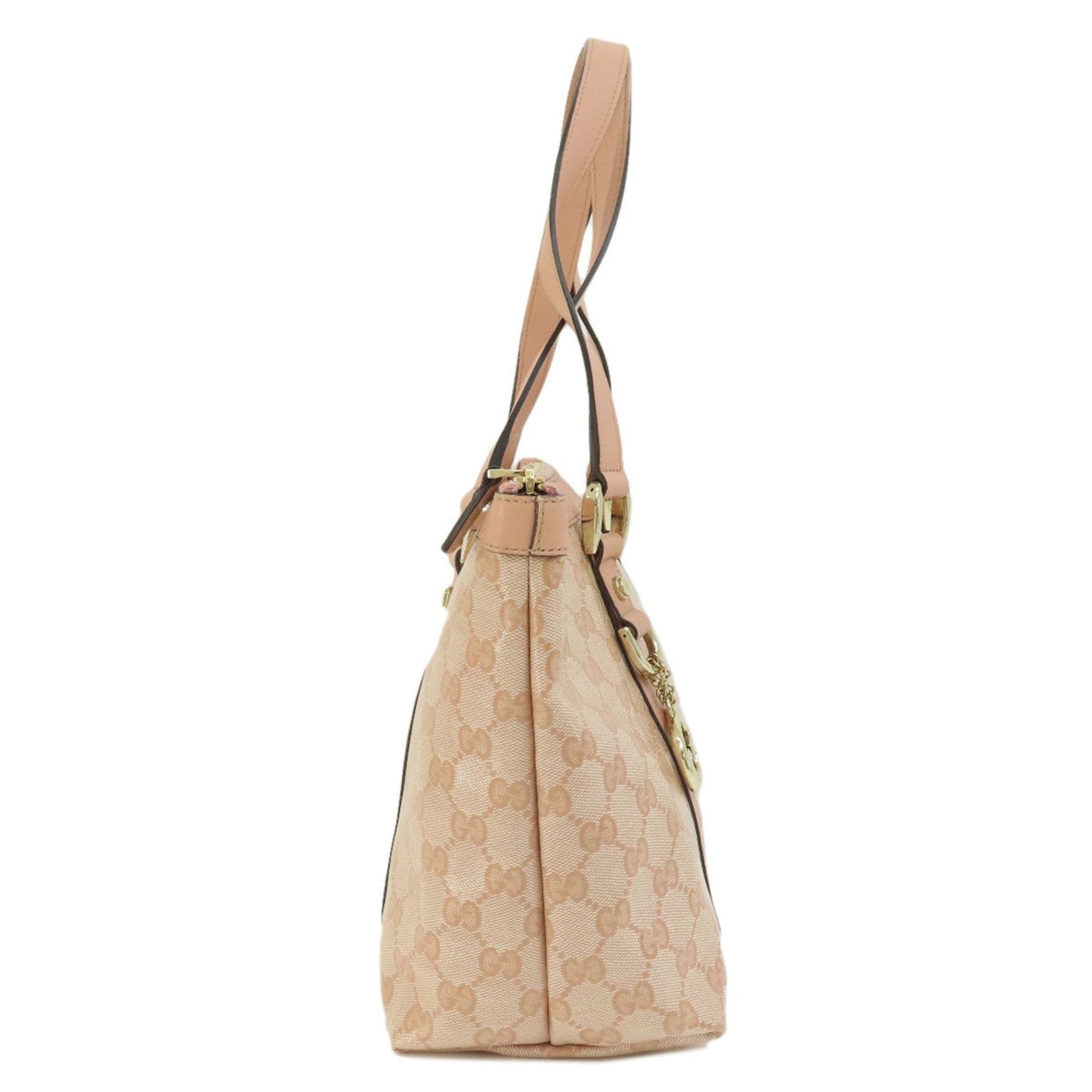 Gucci Pink Coated Canvas Handbag