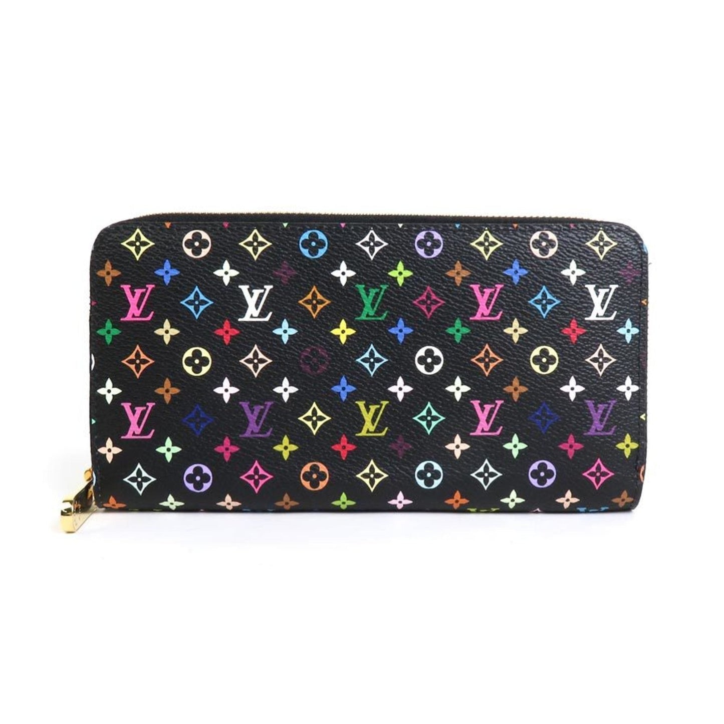 LOUIS VUITTON Round Zipper Long Wallet Monogram Multicolor Zippy Violet Unisex M60275