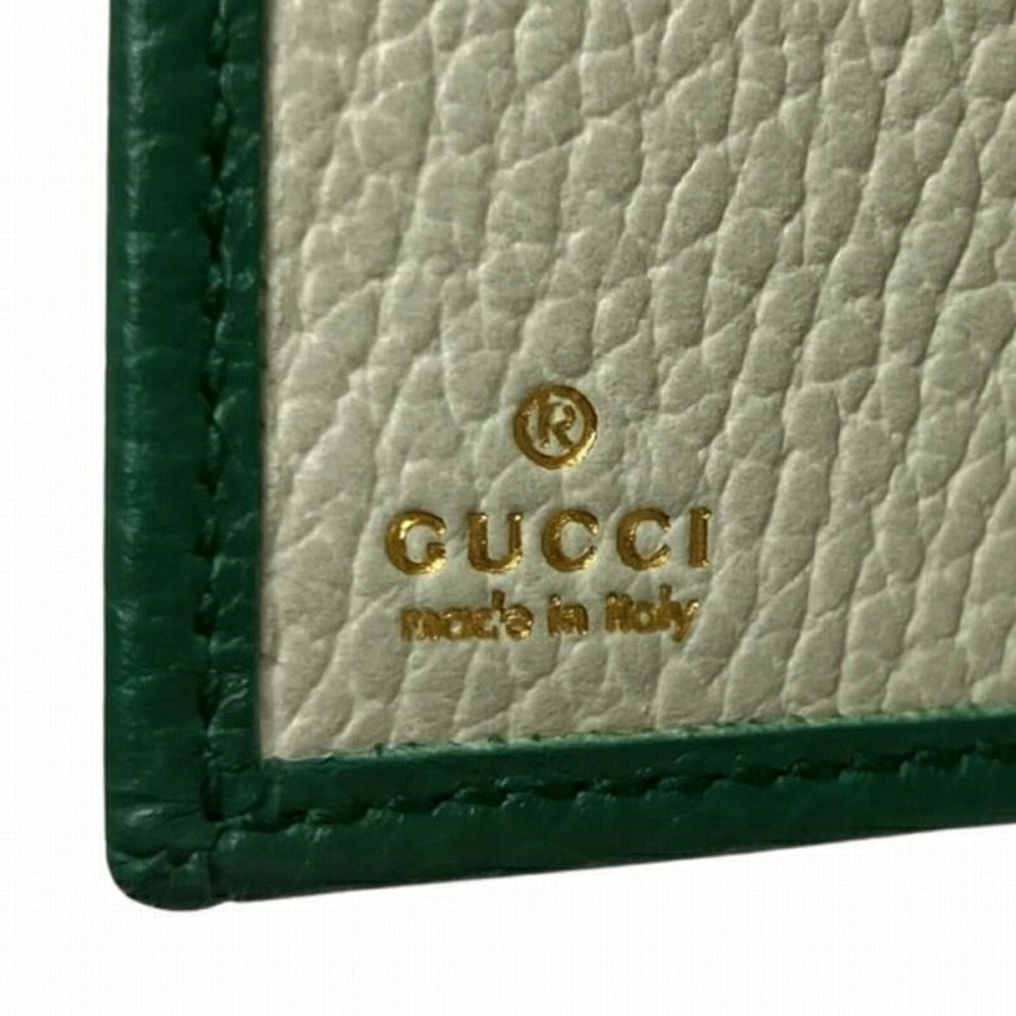 Gucci Green Leather Long Wallet (Bi-Fold)