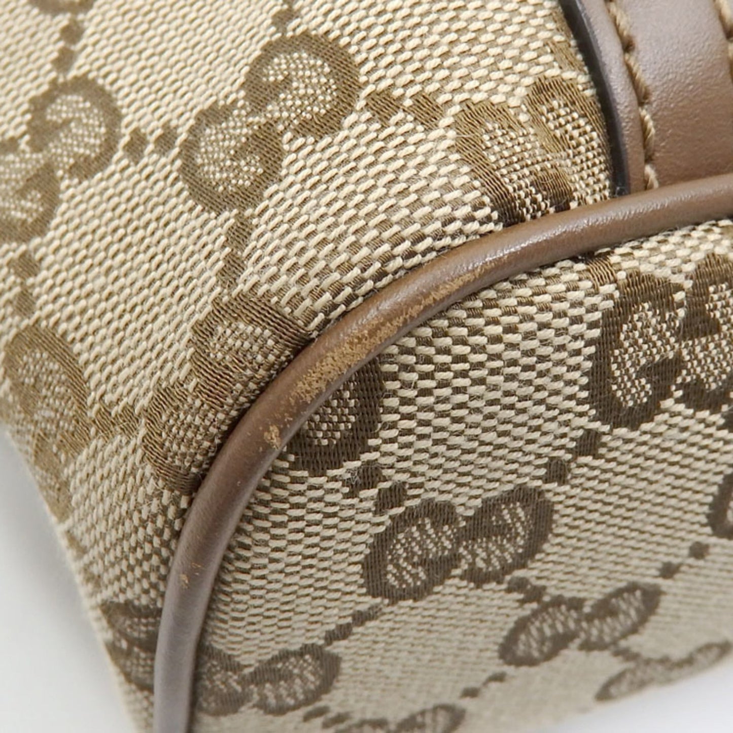 GUCCI Tote Bag Women's Beige GG Canvas Leather 388929 467891 Shoulder