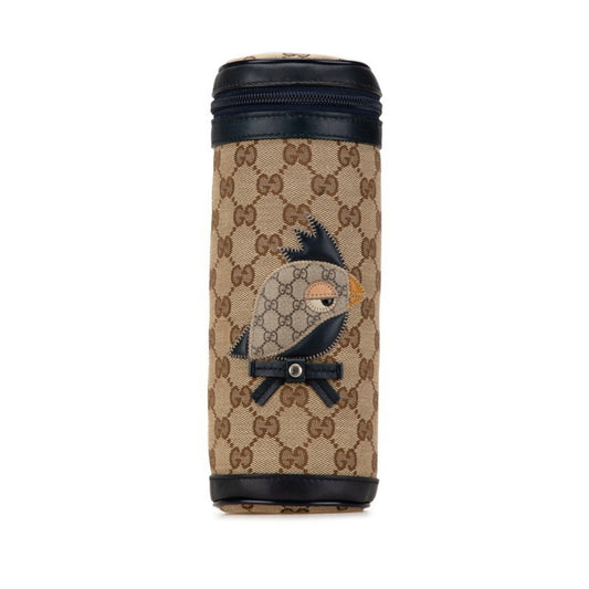 Gucci Gg Canvas Beige Navy Gg Canvas Pouch ()