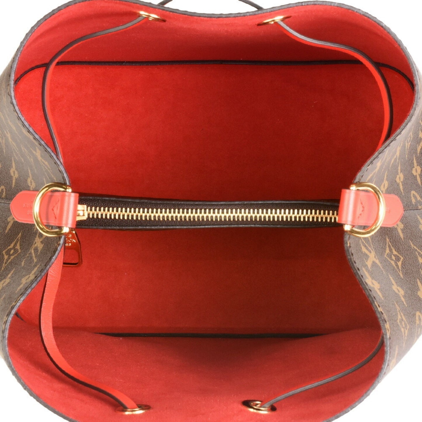 LOUIS VUITTON Neonoe Strap Shoulder Bag Monogram Canvas Coquelicot M44021