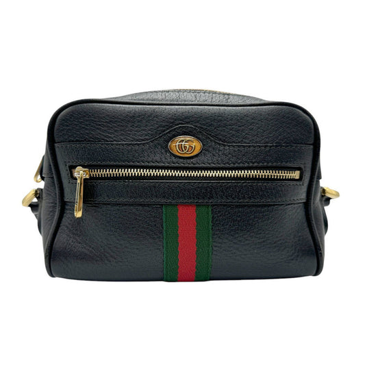 Gucci Black Leather Shoulder Bag ()