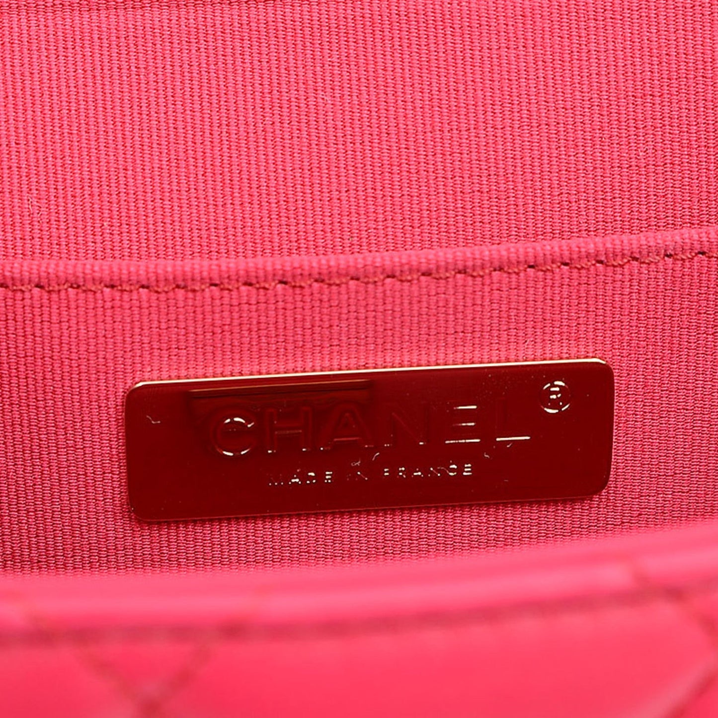Chanel Small Box Chain Shoulder Bag Lambskin Pink AS2877