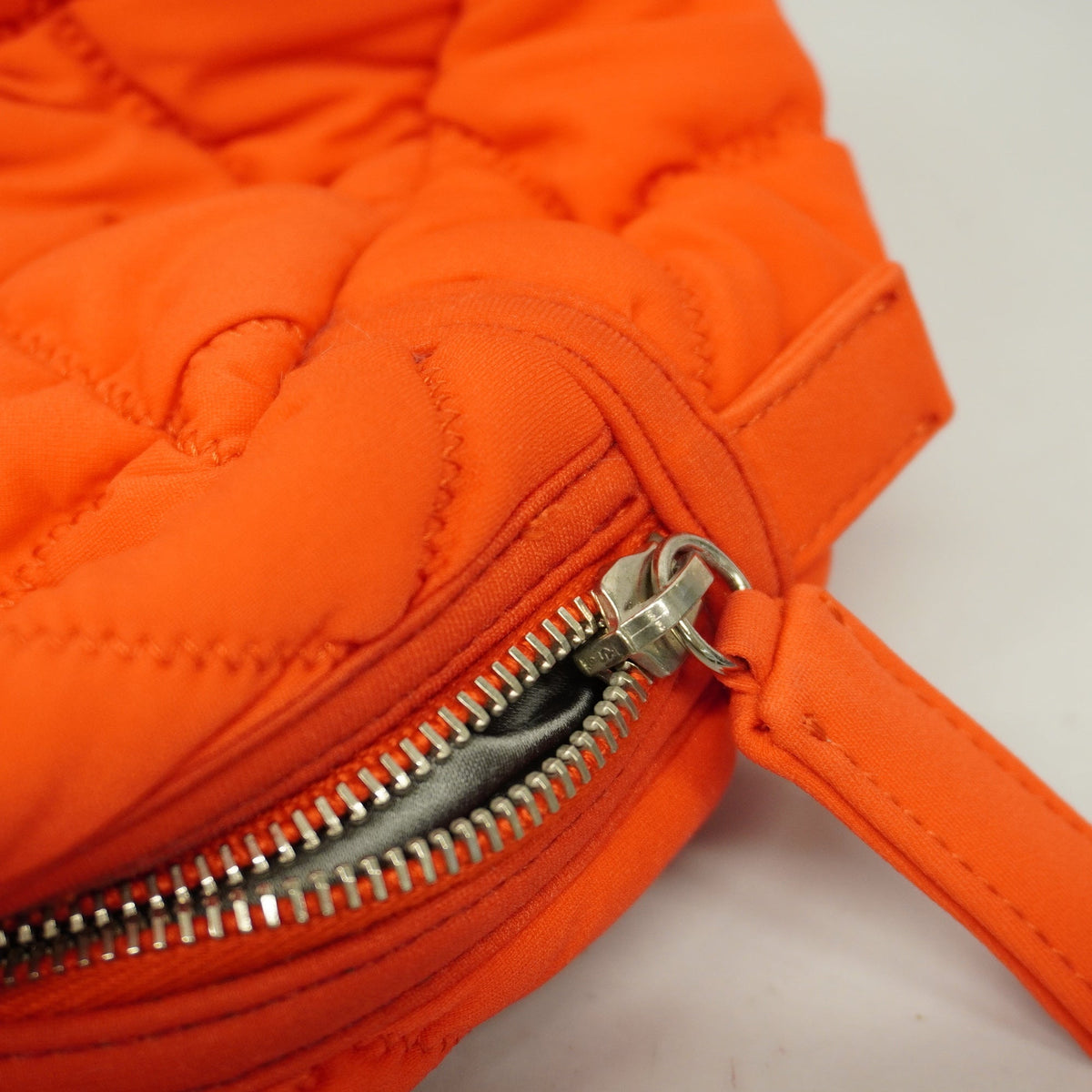 ChanelAuth  Chain Shoulder Women's Nylon Shoulder Bag Orange