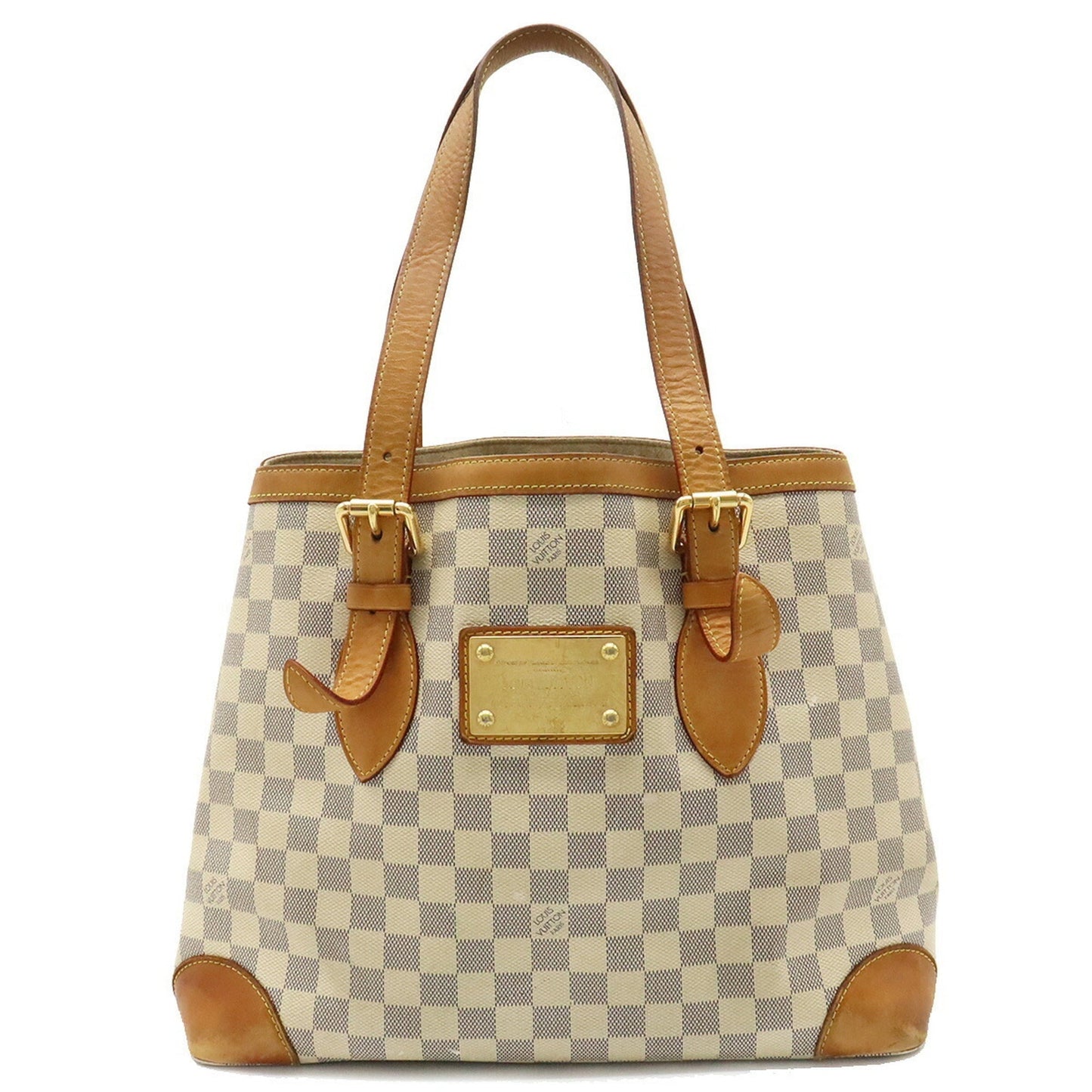 LOUIS VUITTON Damier Azur Hampstead MM Tote Bag Shoulder N51206