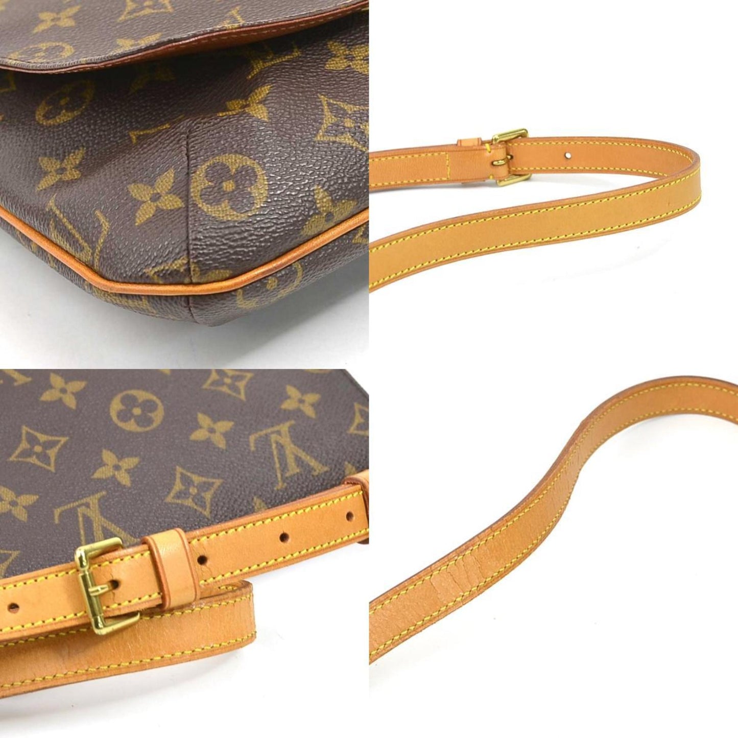 LOUIS VUITTON Shoulder Bag Monogram Musette Salsa Short Canvas Brown Women's M51258