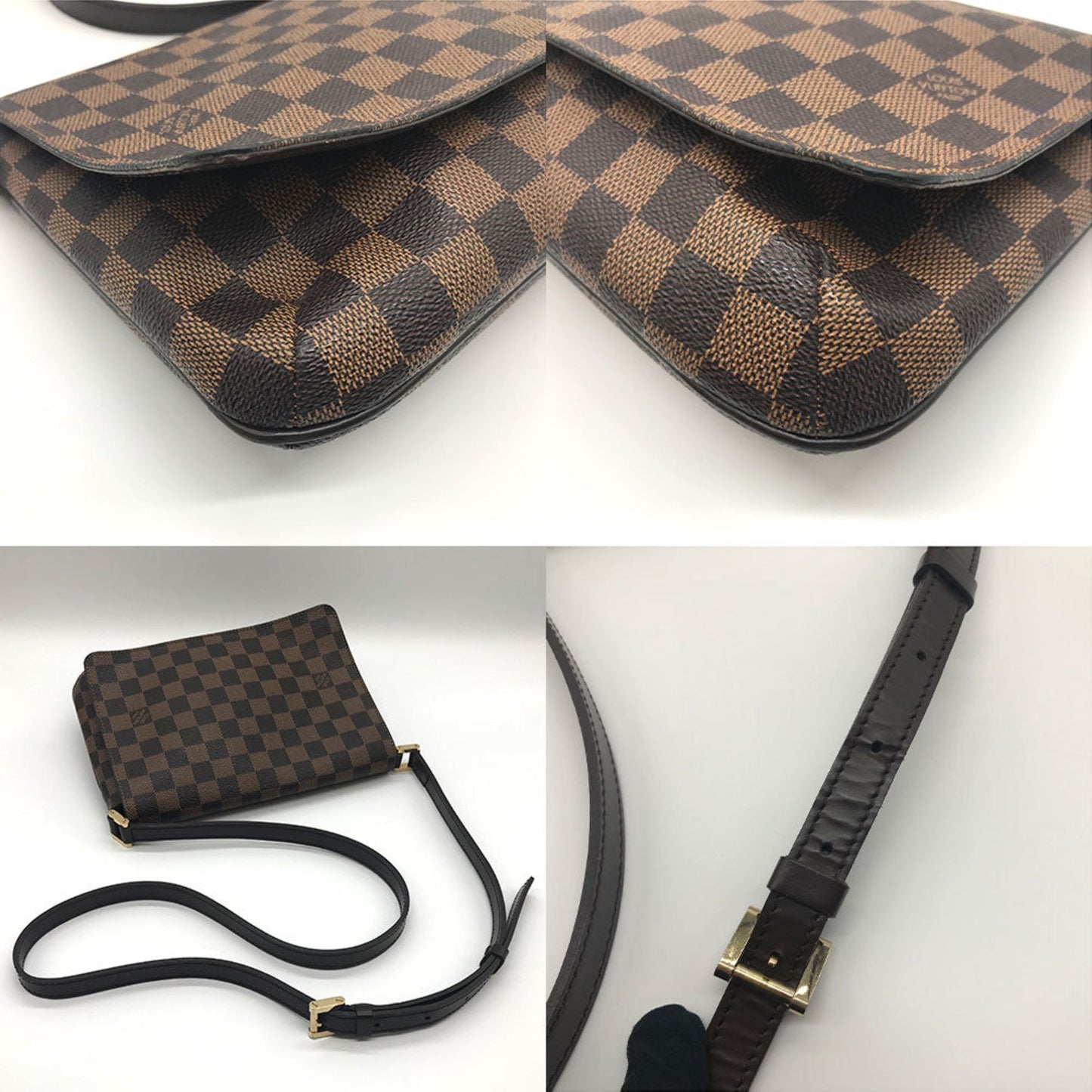 LOUIS VUITTON Shoulder Bag Musette Tango Damier N51301 Women's