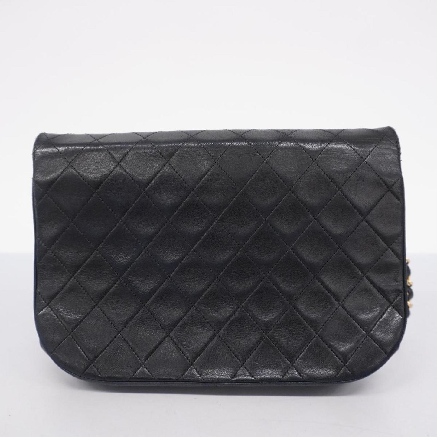 Chanel Shoulder Bag Matelasse Lambskin Black Women's
