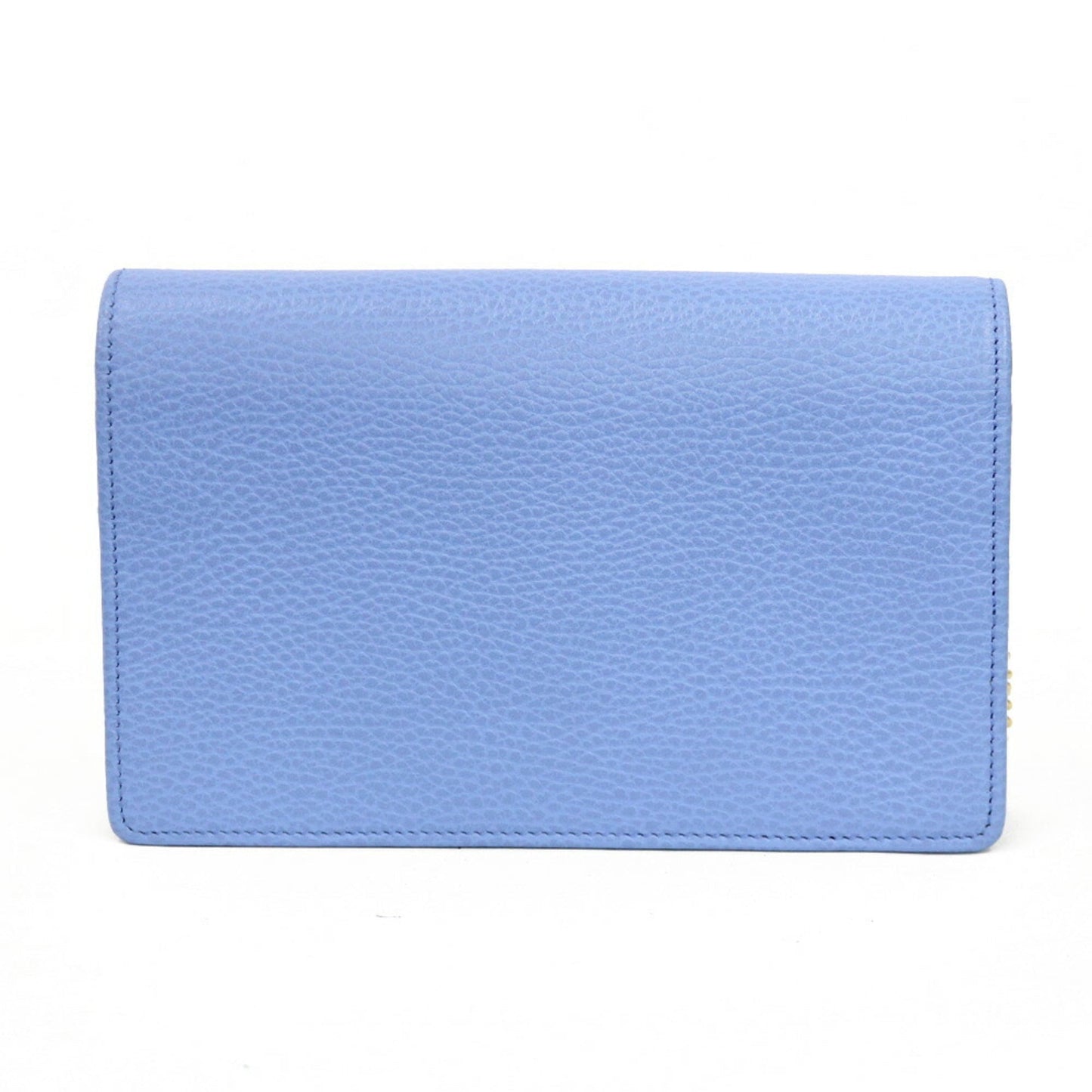 Gucci Shoulder Bag Marmont Chain Blue Ladies