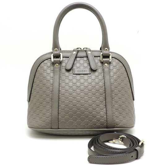 Gucci Gray Leather Handbag ()