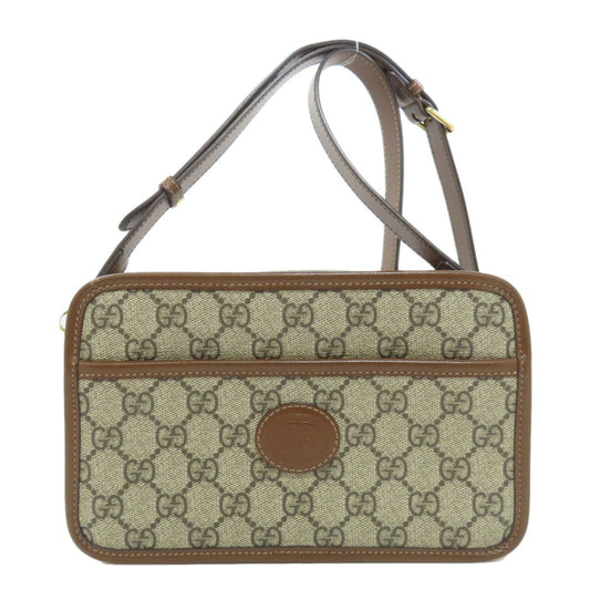 Gucci Brown Pvc Shoulder Bag ()