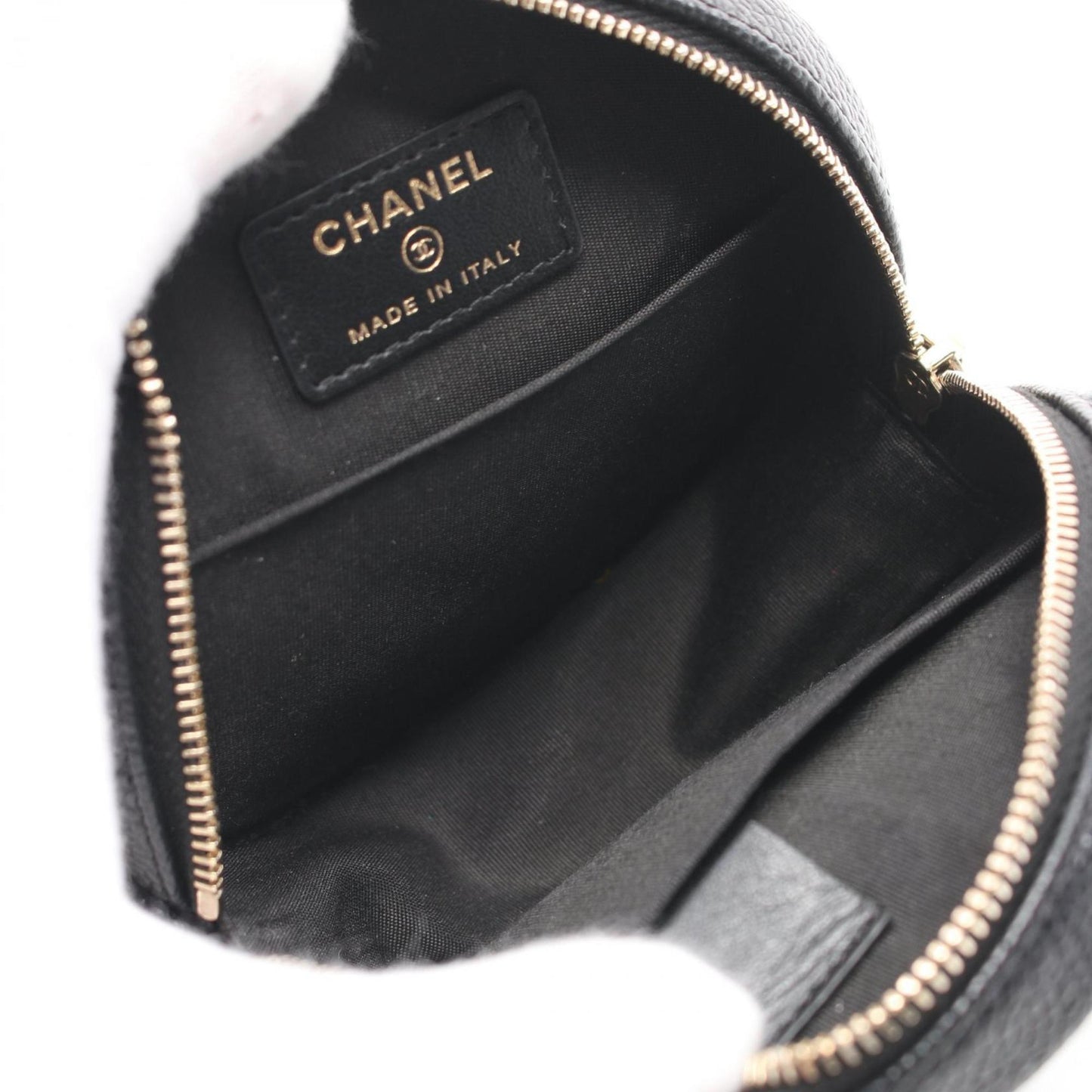 Chanel CHANEL CC Figley Shoulder Bag Caviar Skin Women's Black AP0365