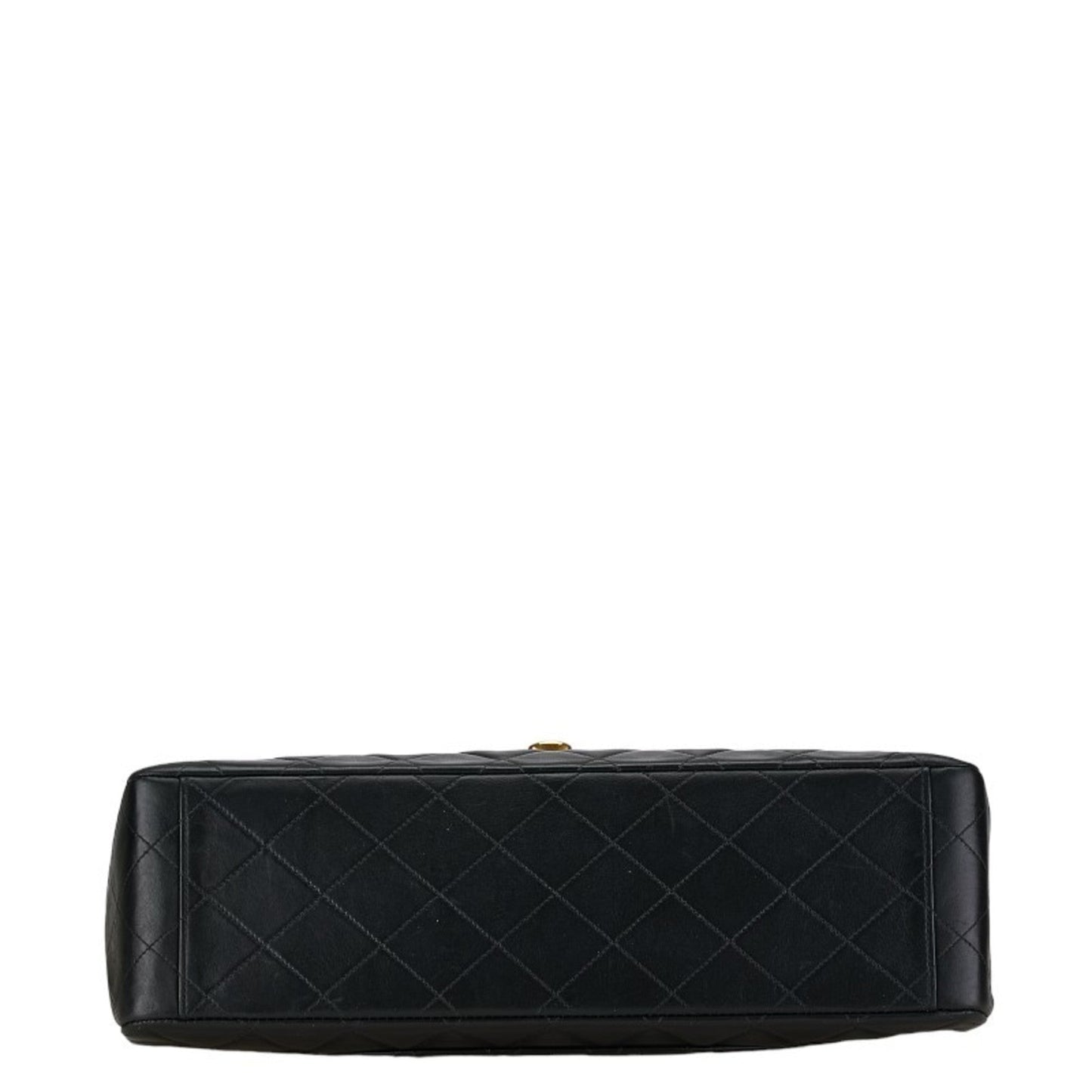 CHANEL Matelasse Deca Coco Mark Chain Shoulder Bag Black Lambskin Women's