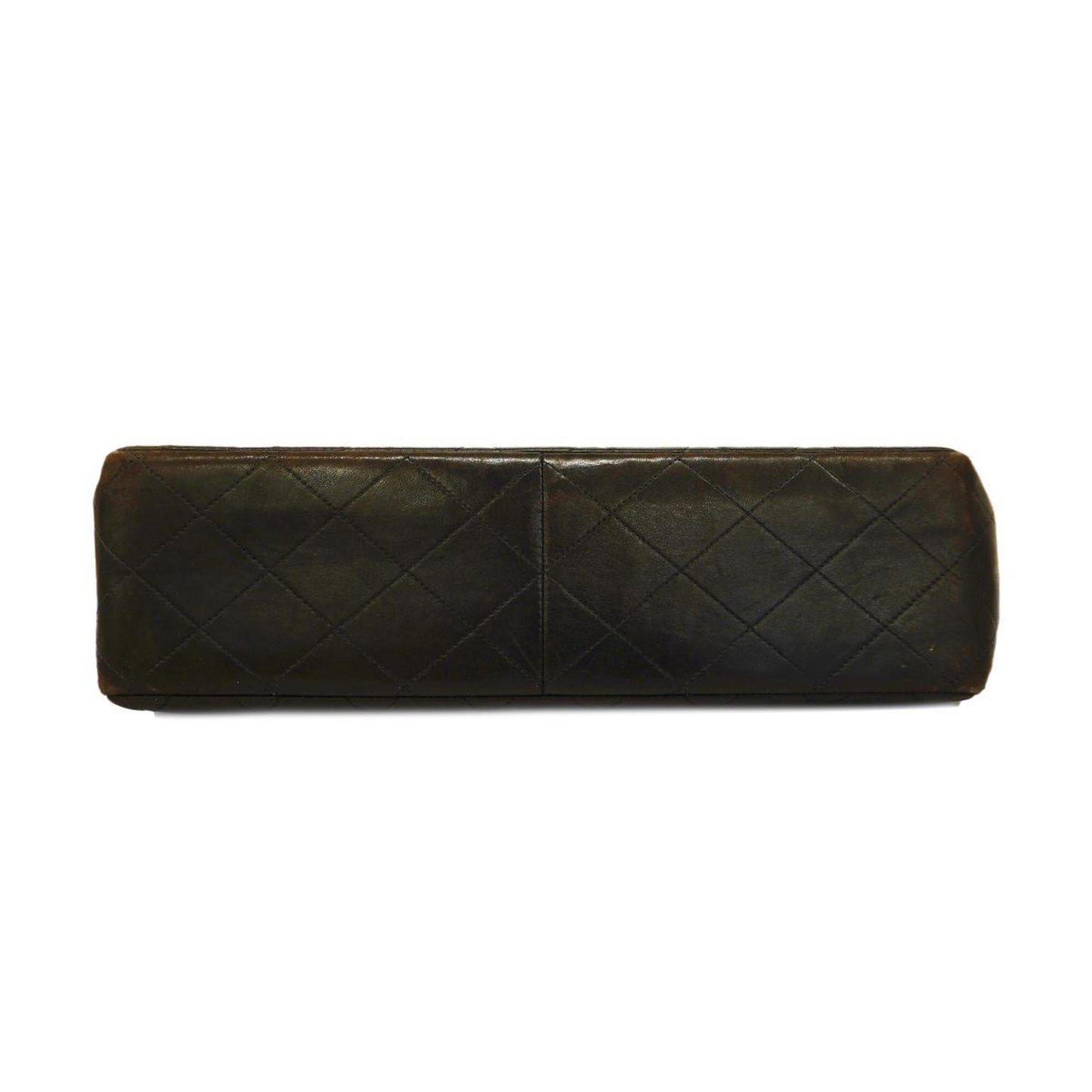 Chanel Shoulder Bag Deca Matelasse W Chain Lambskin Black Women's