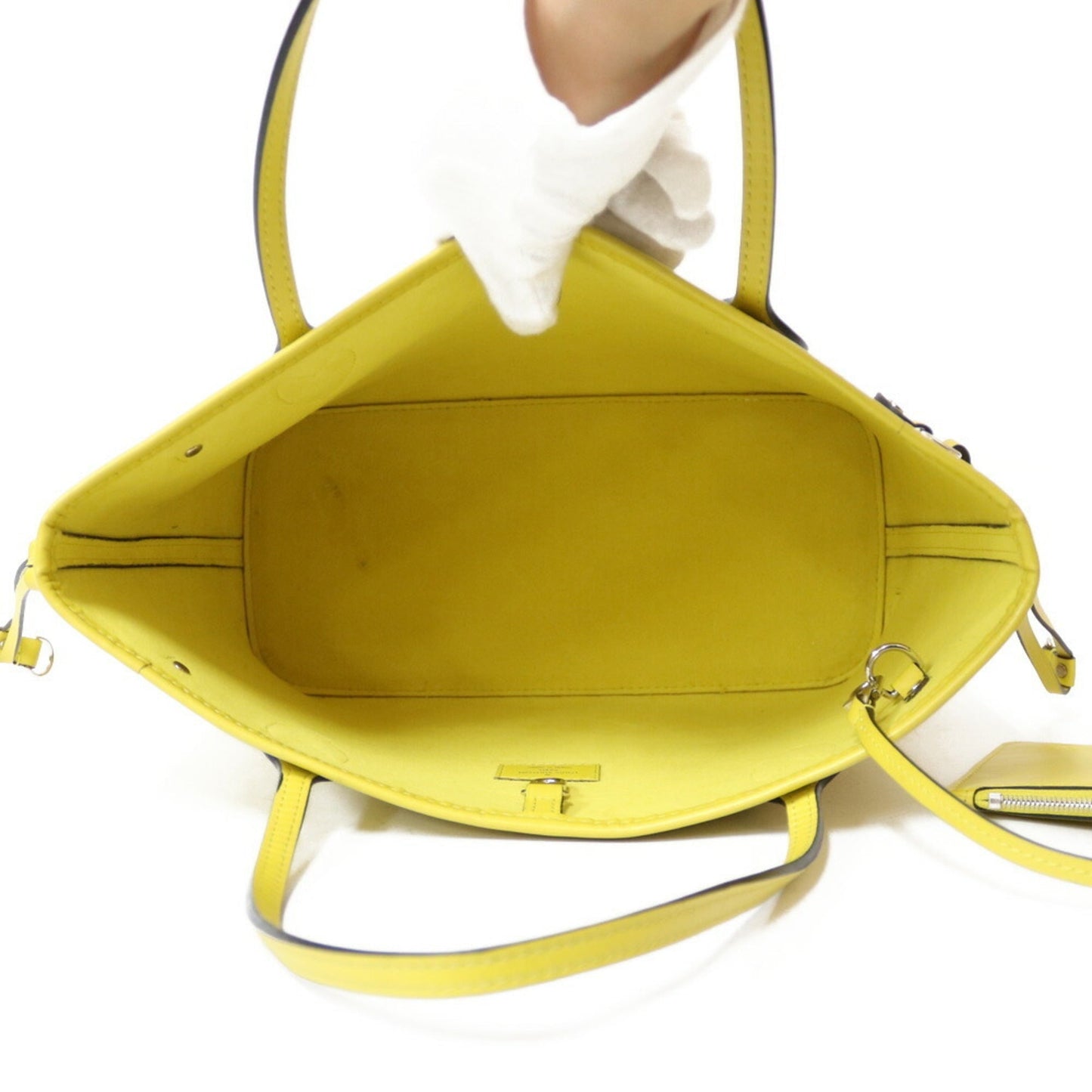 LOUIS VUITTON Shoulder Bag Epi Neverfull PM M40961 Yellow Pistash Green Ladies Leather