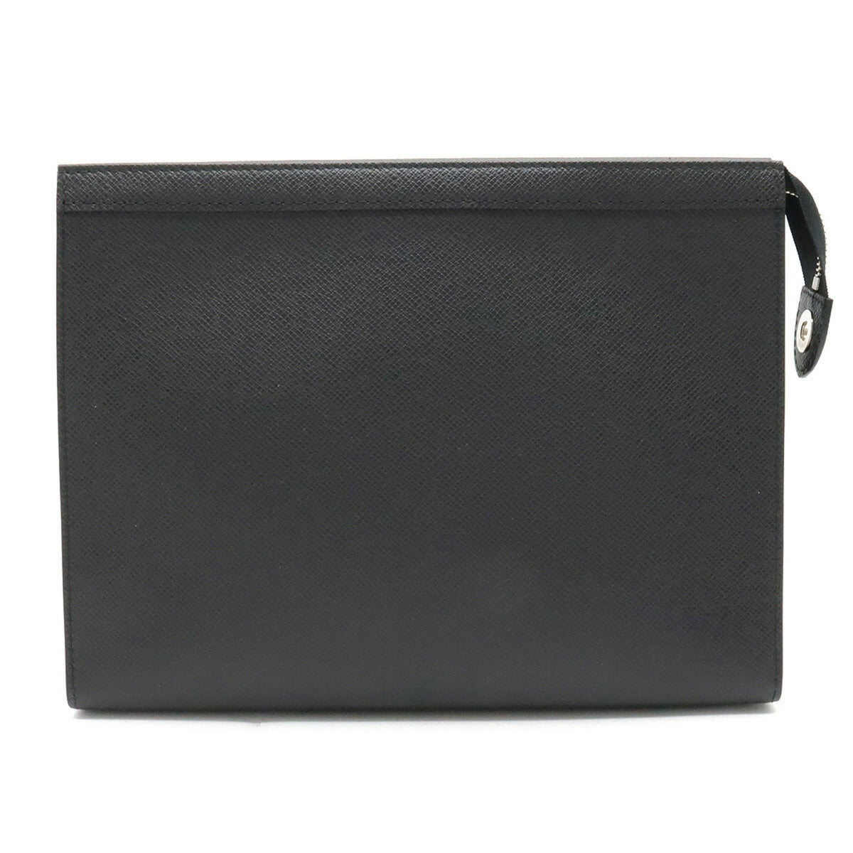 LOUIS VUITTON Taiga Pochette Voyage MM Second Bag Clutch Calf Leather Noir Black M30547