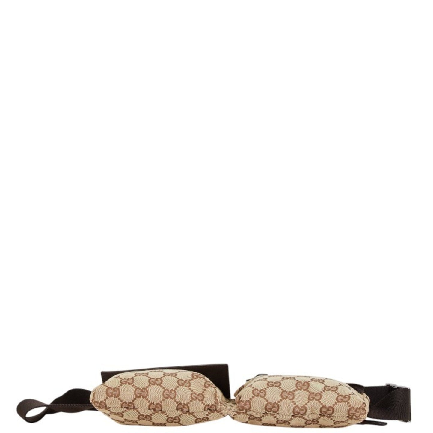Gucci Beige Brown Canvas Leather Fanny Pack