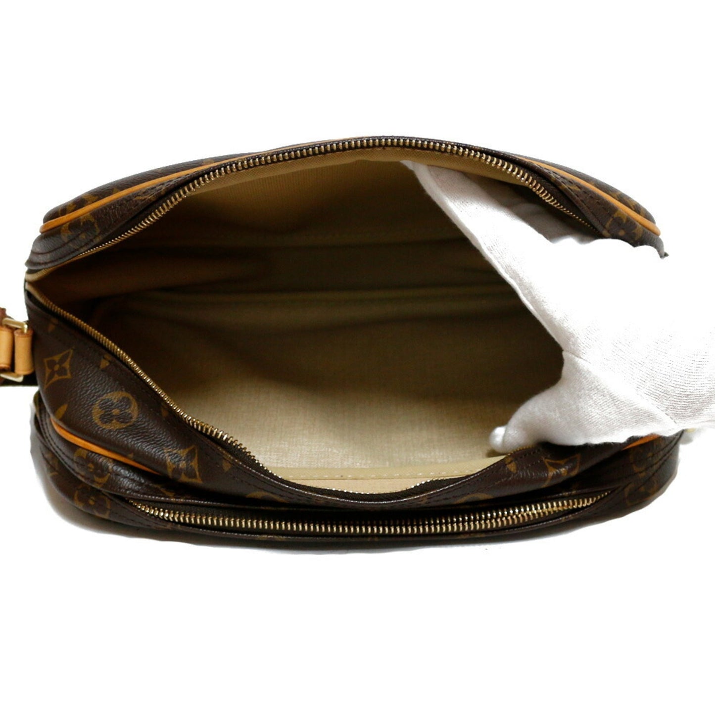 LOUIS VUITTON Shoulder Bag Monogram Reporter PM Brown Women's Leather