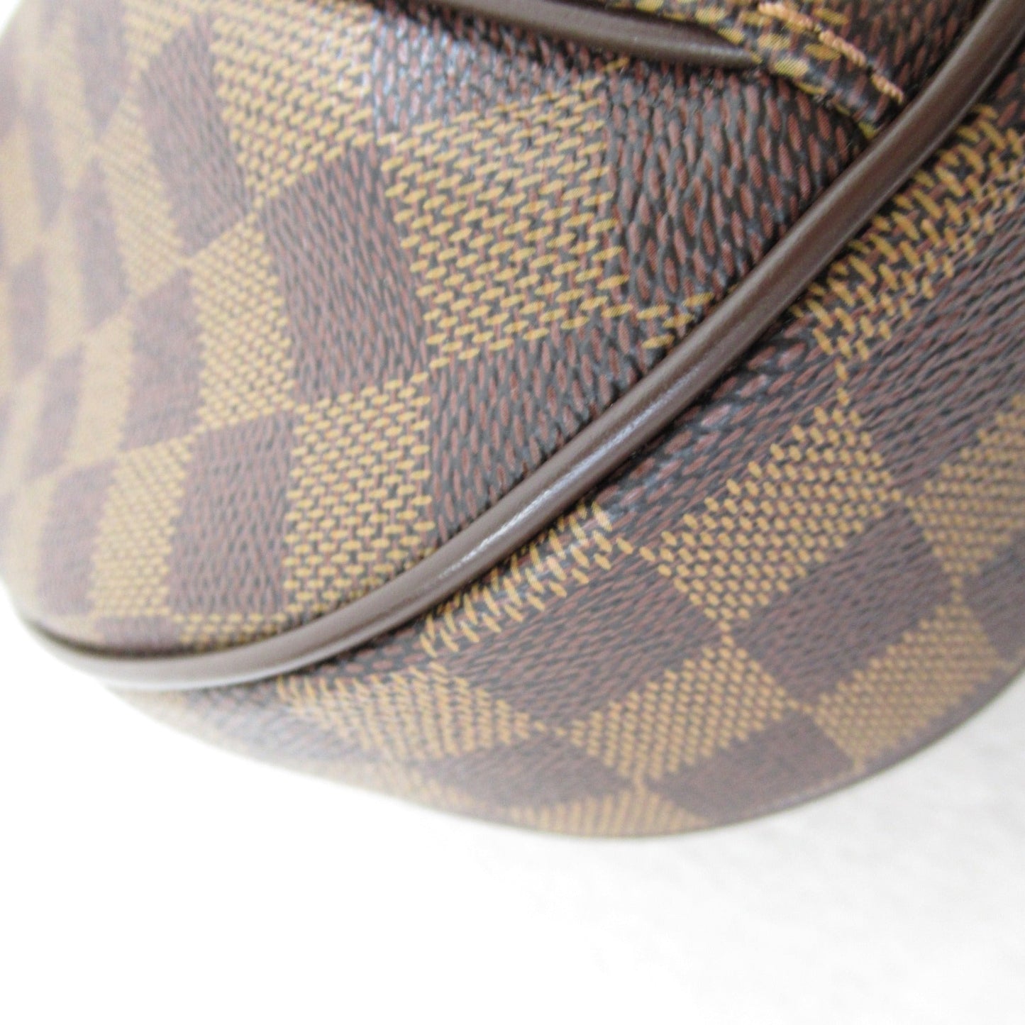 LOUIS VUITTON Thames GM Shoulder Bag Brown Ebene Damier PVC coated canvas N48181