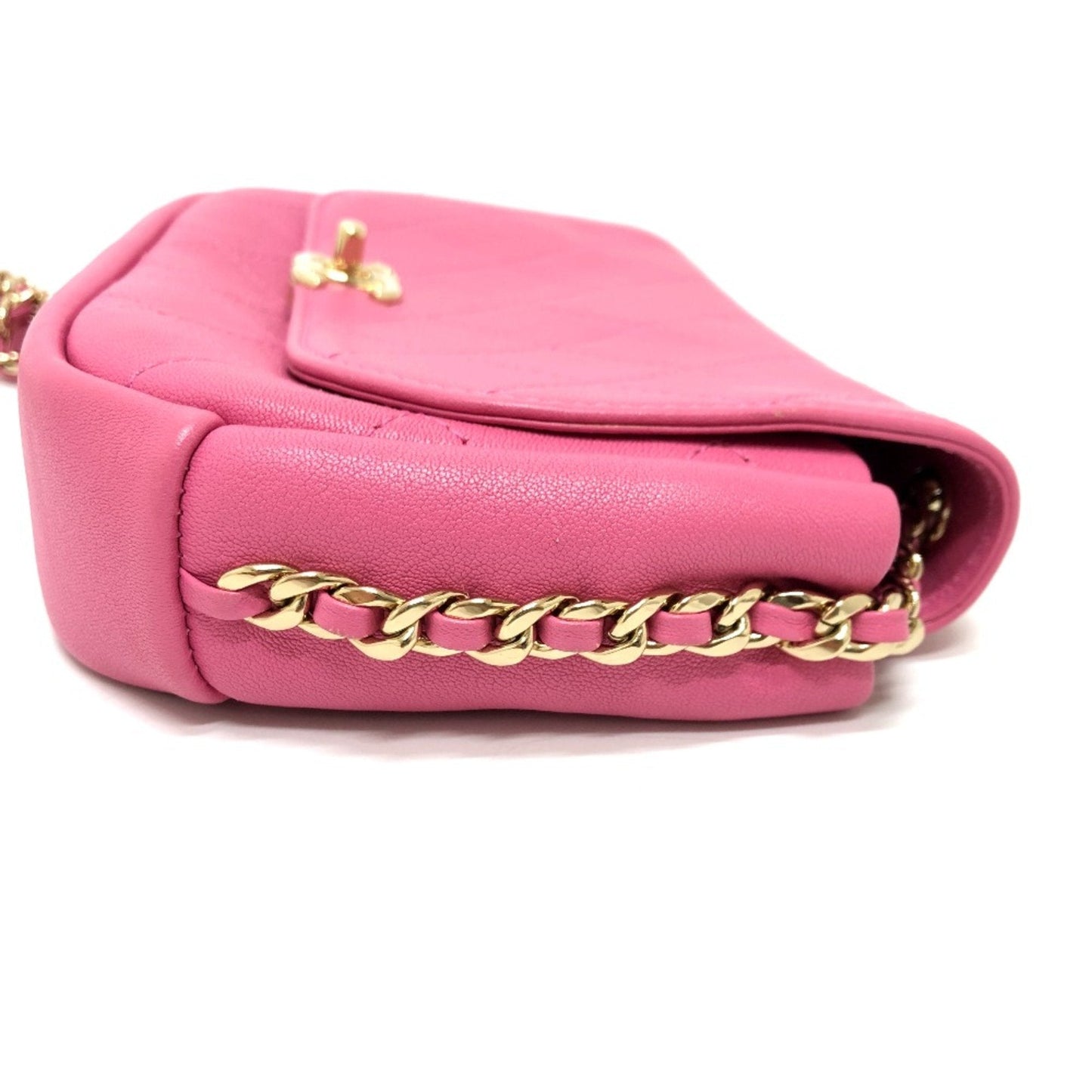 Chanel AS0138 CC Mark Crossbody Bags Chain Bags Shoulder Bag pink GoldHardware