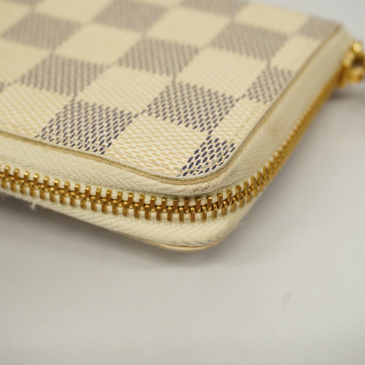 LOUIS VUITTONAuth  Damier Azur Portefeuille Clemence N61264