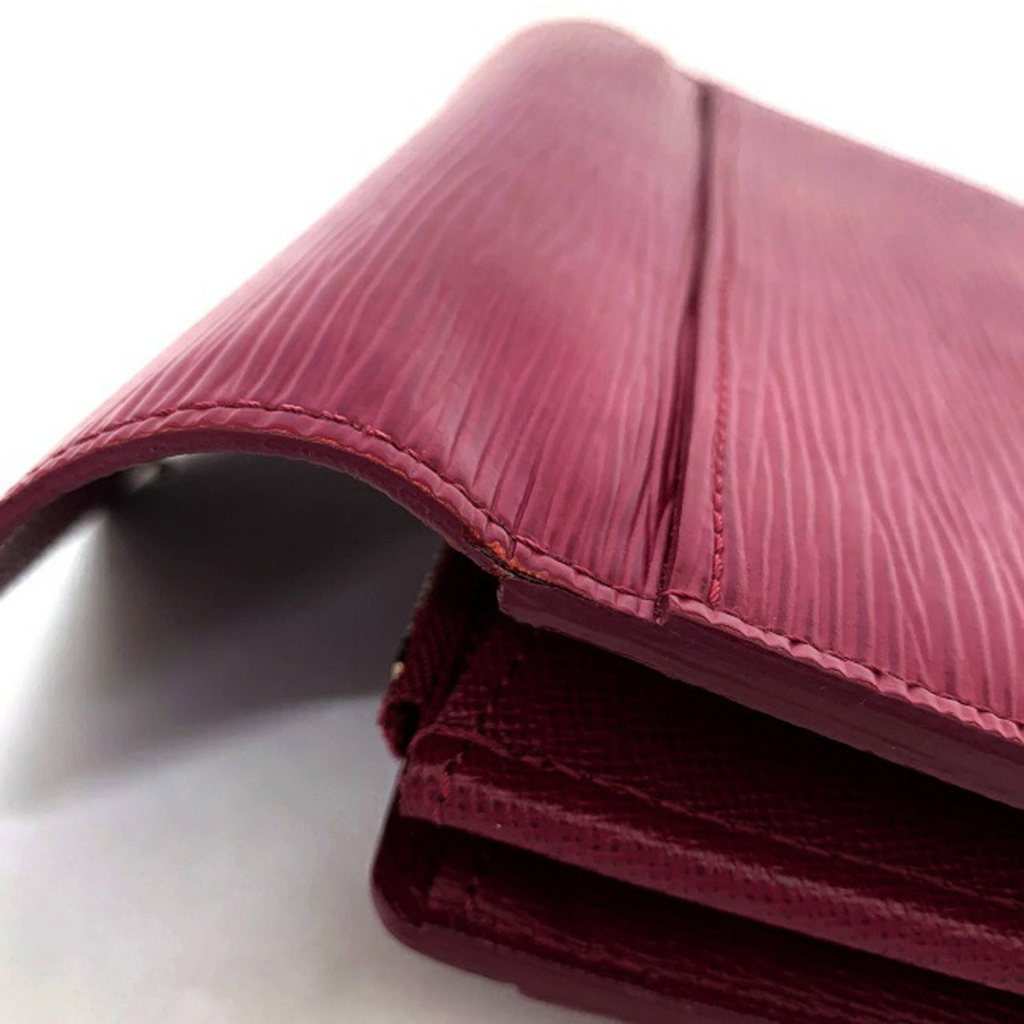 Louis Vuitton Portofeuil Sara Pink Fuchsia Epi M60580 Long Bi-Fold Wallet Leather CA2105 LOUIS VUITTON New Ladies Flap