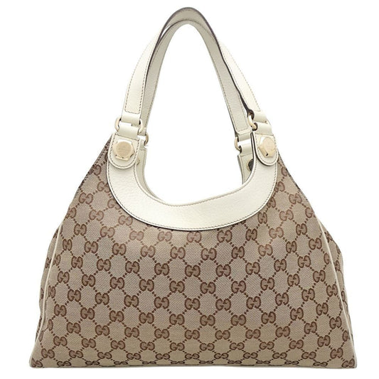 Gucci Gg Canvas Beige White Gg Canvas Tote Bag ()
