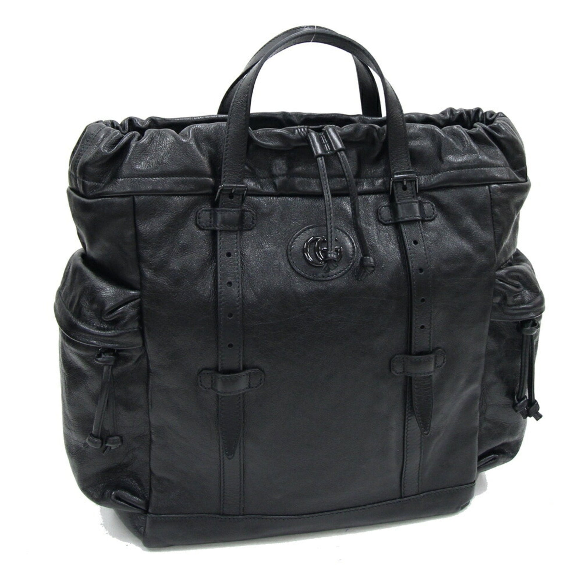 Gucci Black Leather Tote Bag ()
